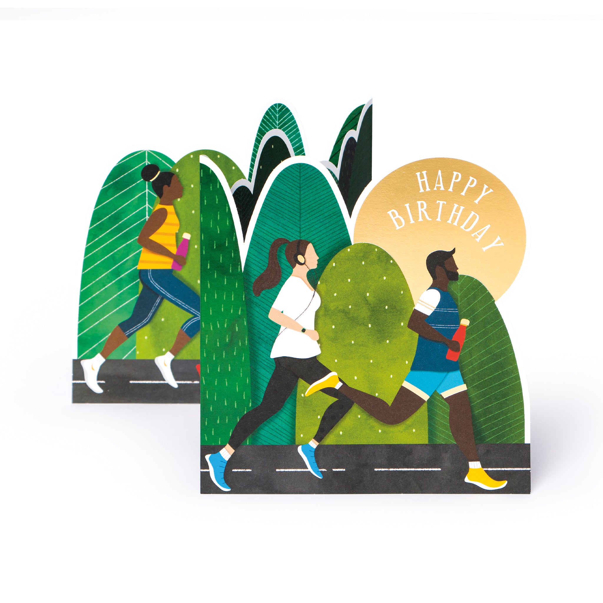 Runners Birthday, 3D Greetings Card The Art File