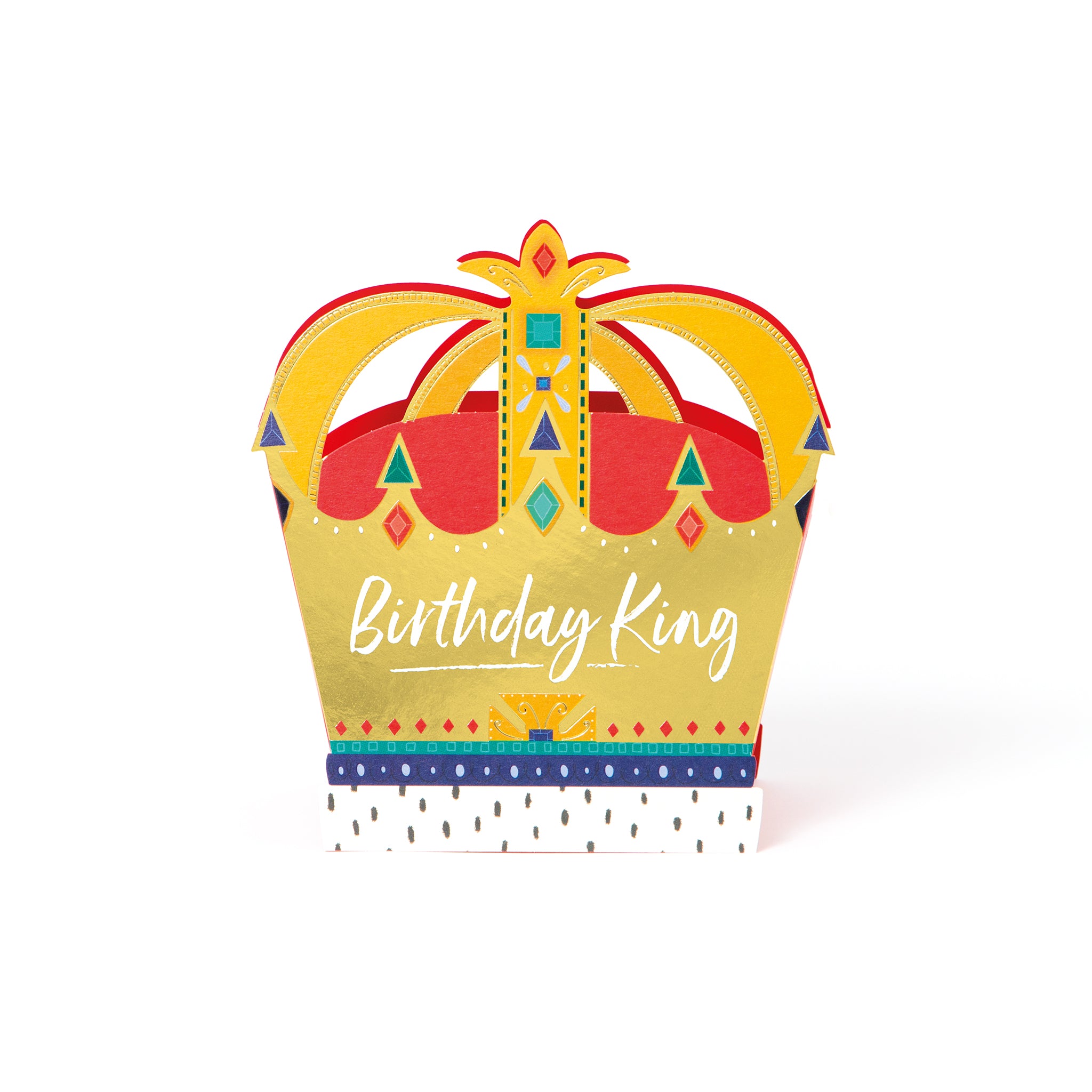 Birthday King, 3D Greetings Card The Art File