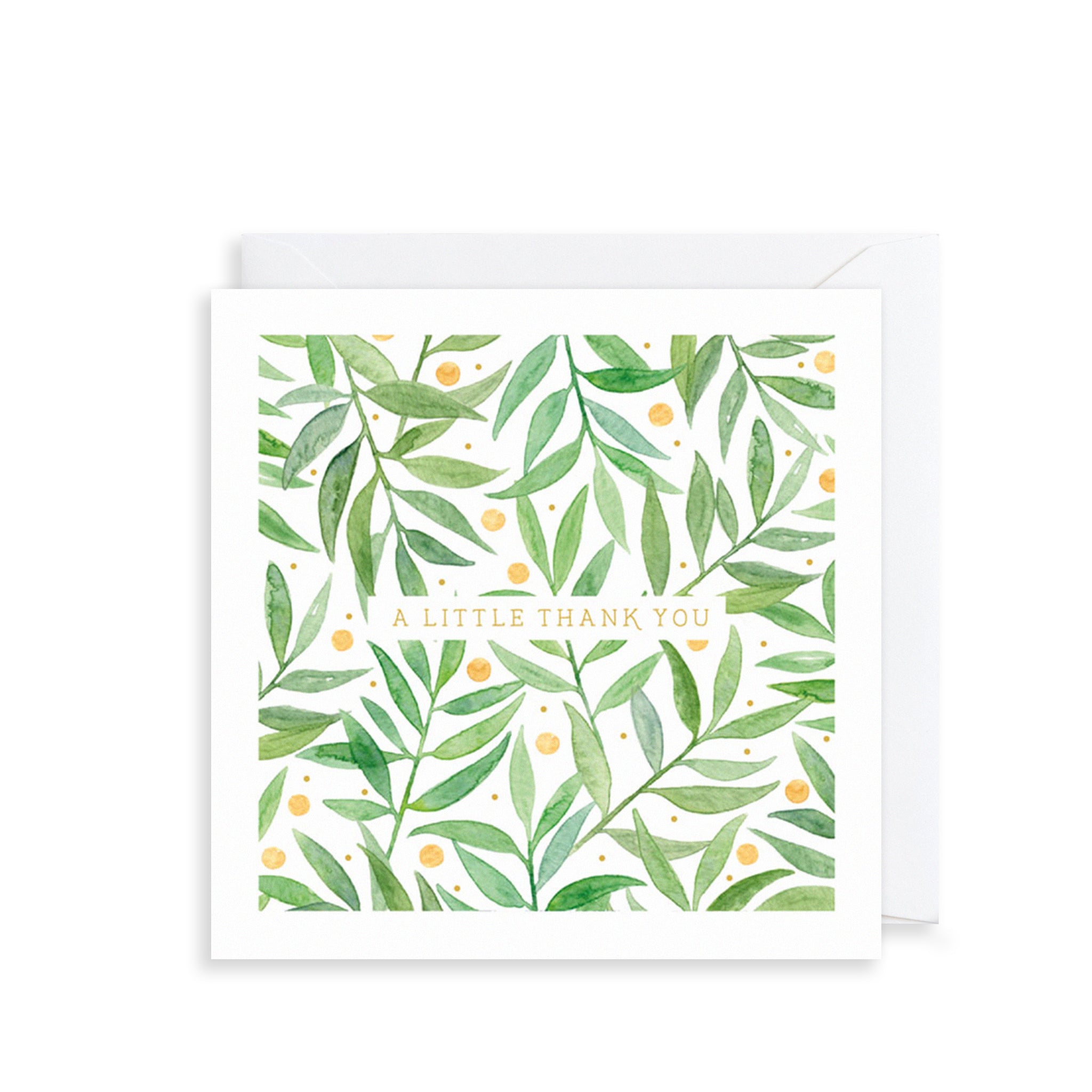 A Little Thank You Greetings Card The Art File