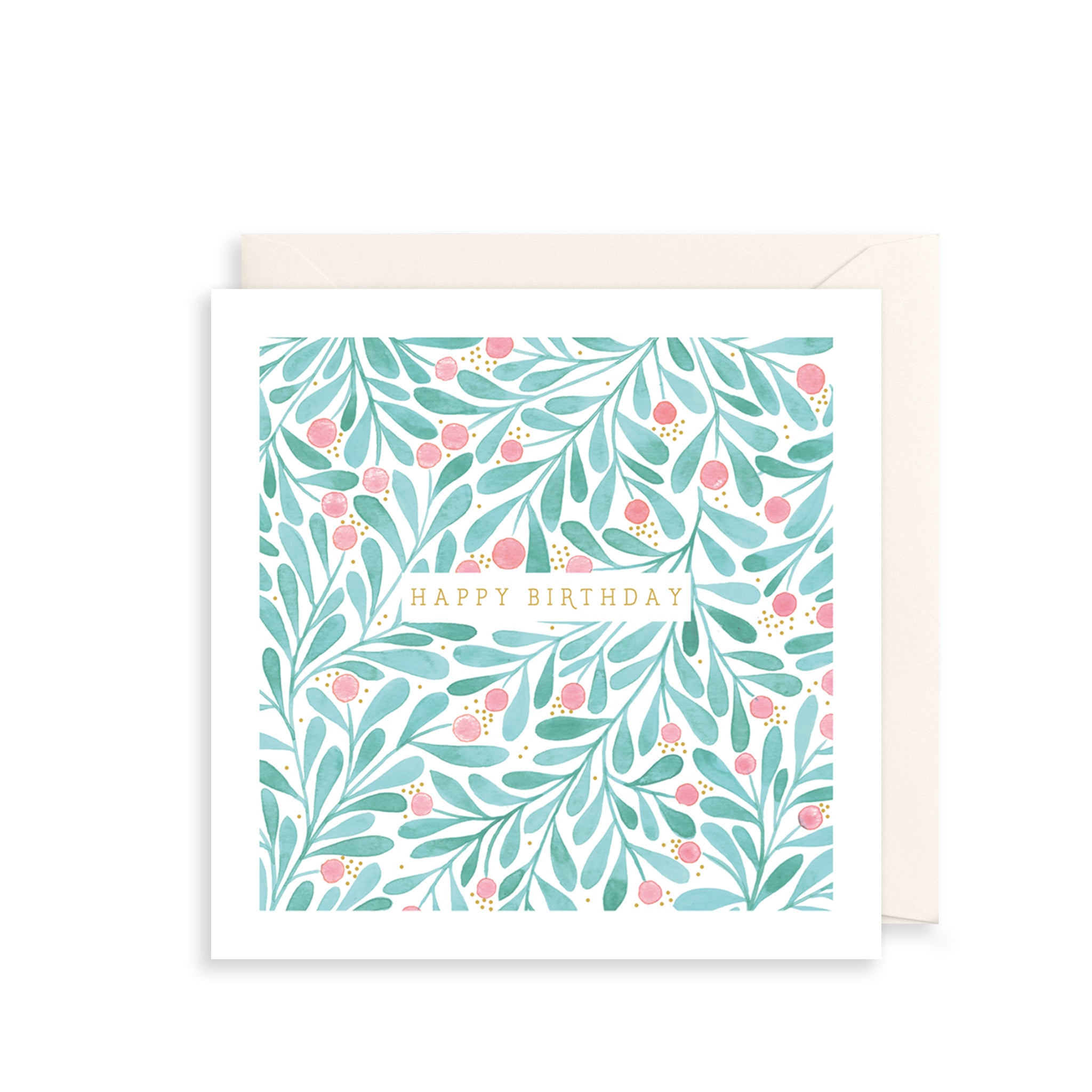 Green Botanicals Greetings Card The Art File