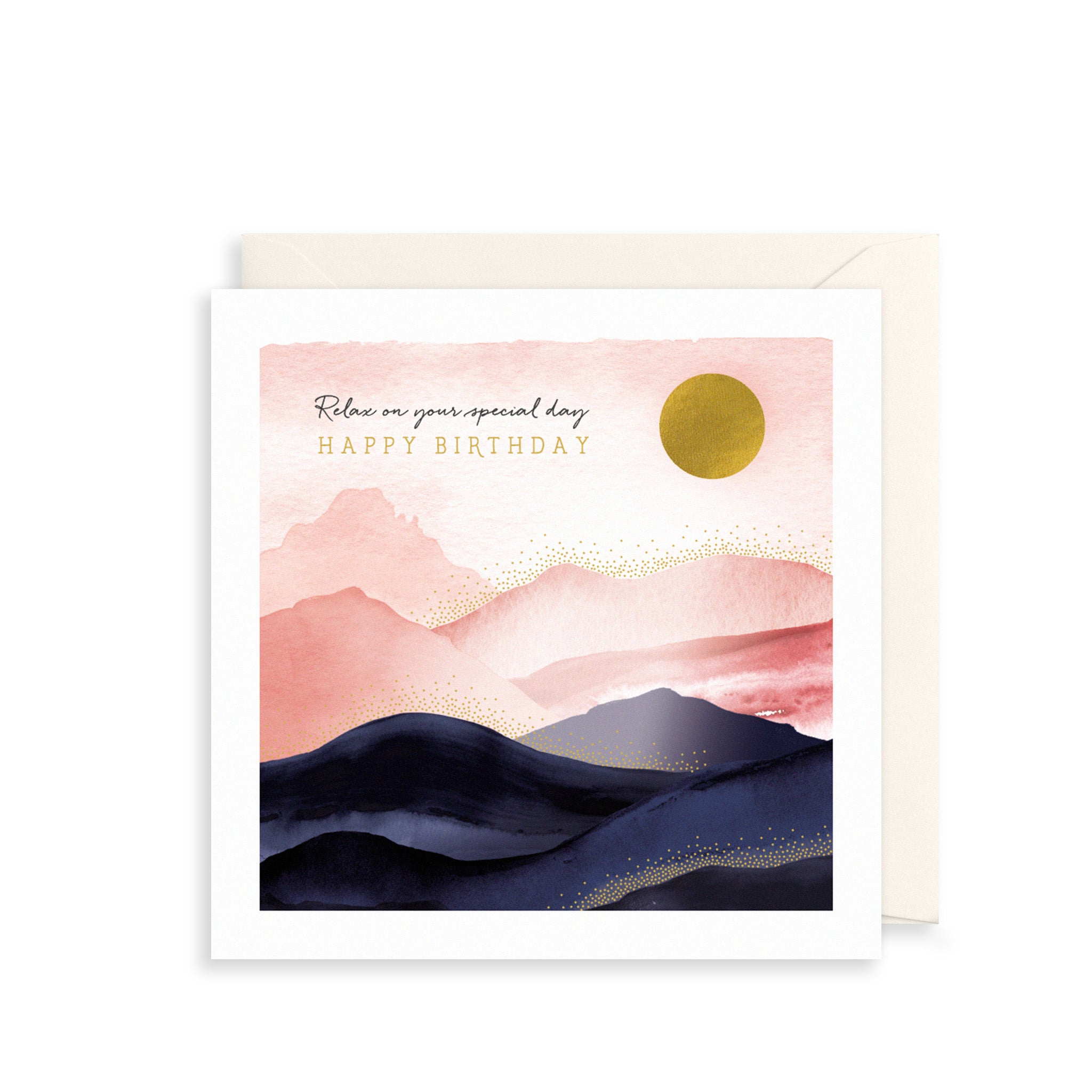 Setting Sun Birthday Card