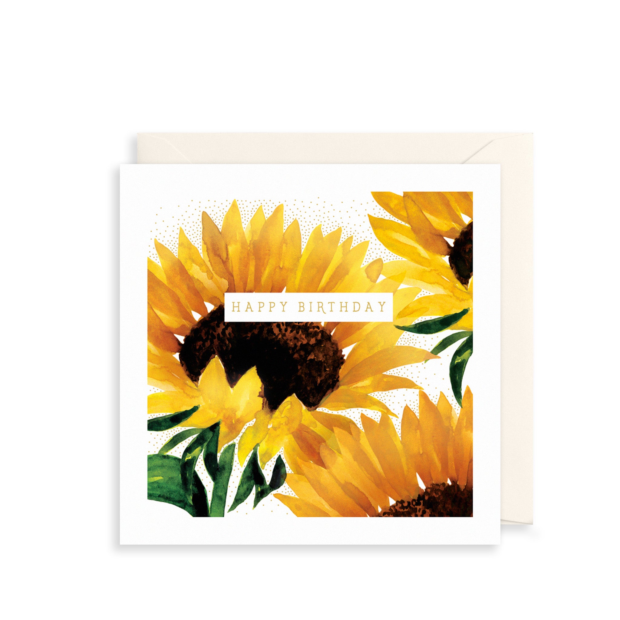 Watercolour Sunflowers Birthday Card