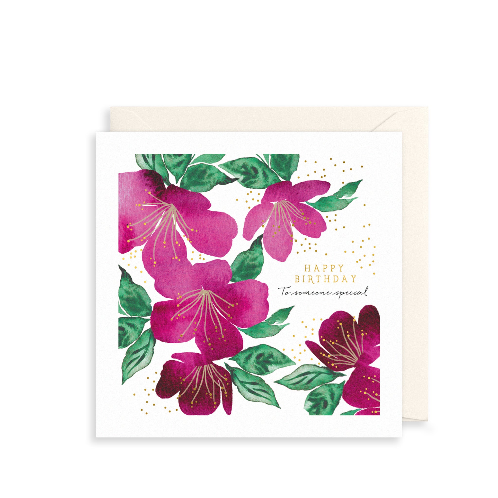 Purple Lilies Greetings Card