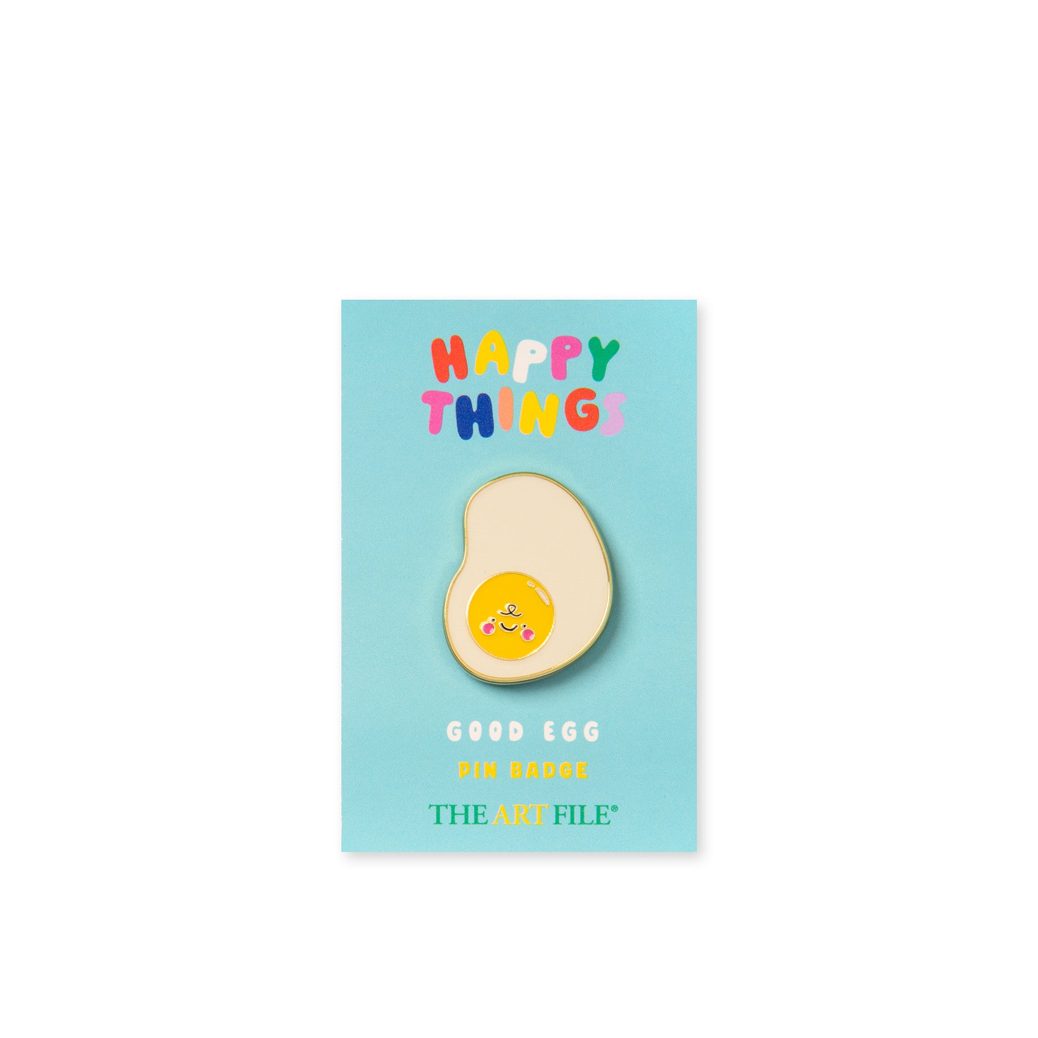 Fried Egg Metal Pin Badge
