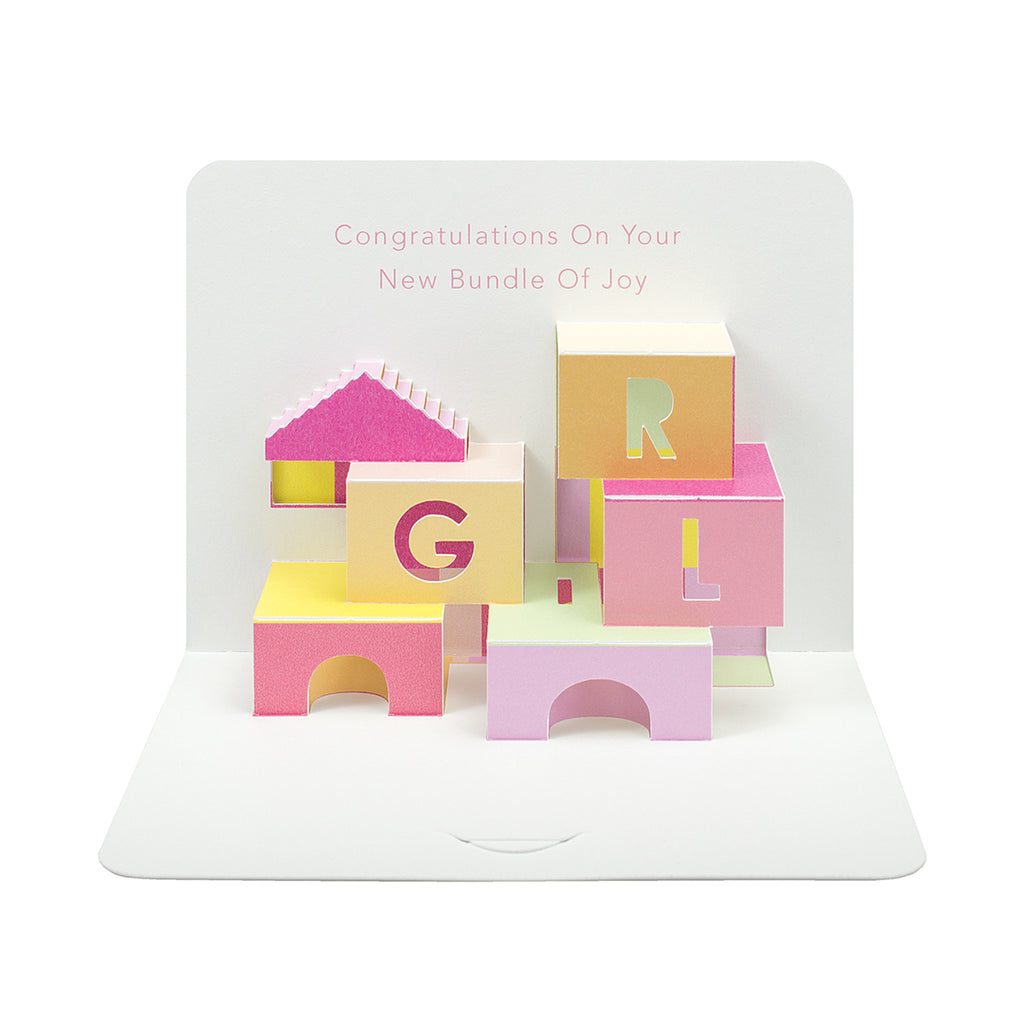 Baby Girl, 3D Pop-Up Card The Art File
