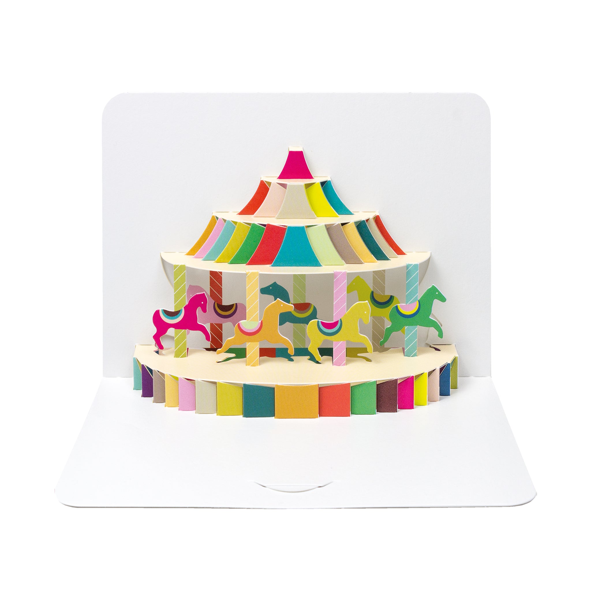 Carousel, 3D Pop-Up Card The Art File
