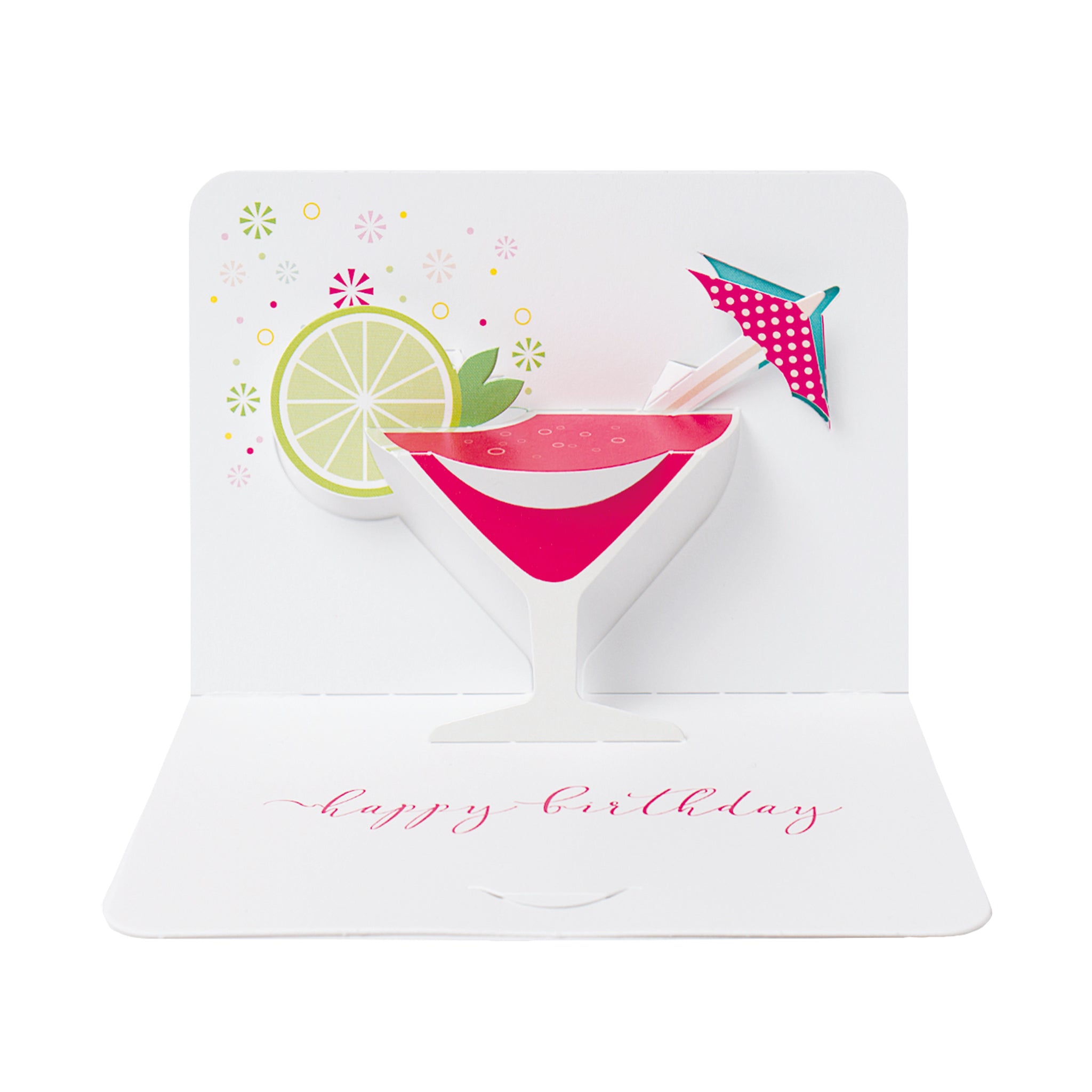 Cocktail, 3D Pop-Up Card The Art File