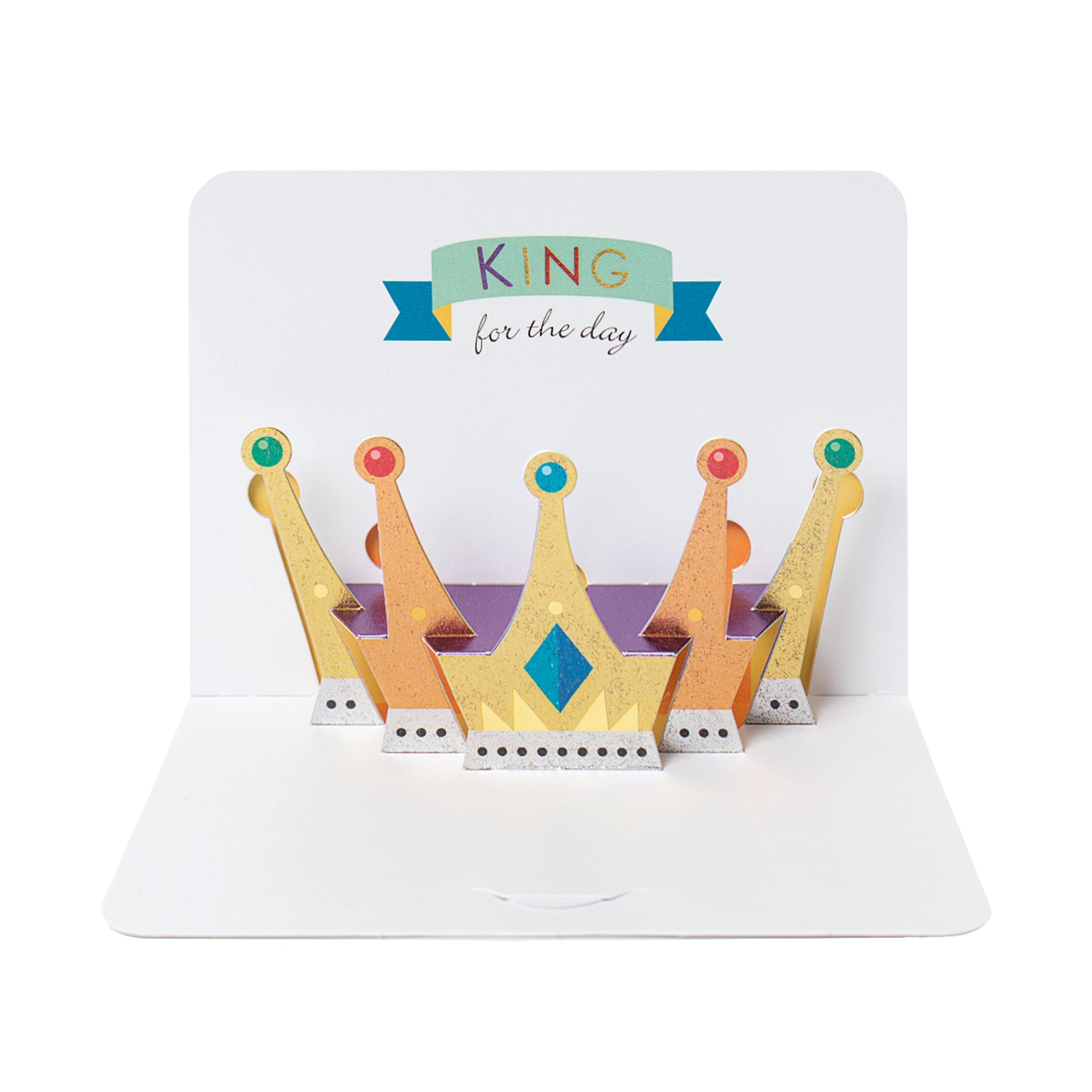 King, Luxury 3D Pop-Up Card The Art File