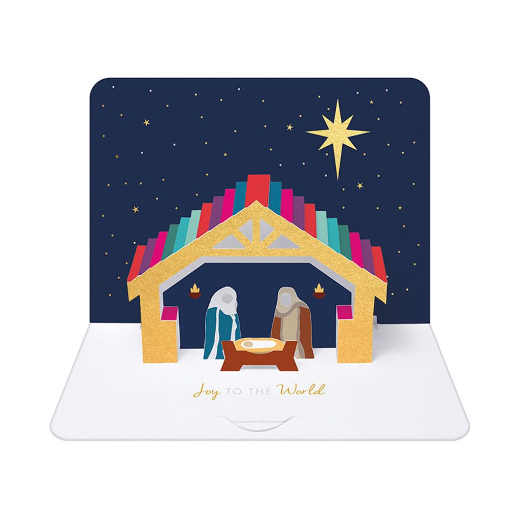 Nativity Scene, 5x 3D Christmas Cards The Art File