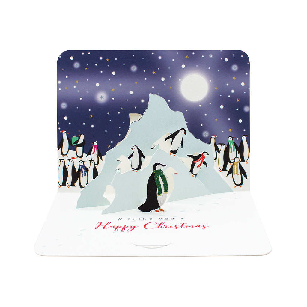 Festive Penguins, 5x 3D Christmas Cards The Art File