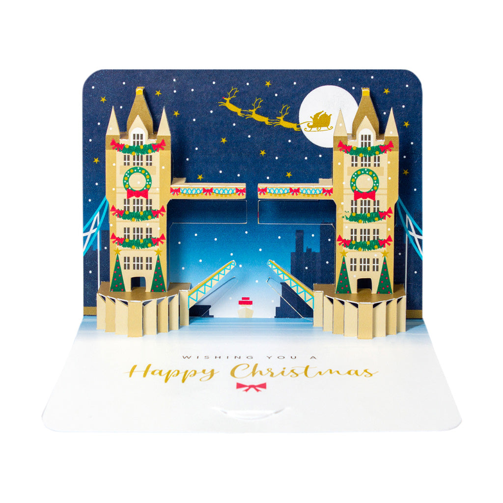 Tower Bridge, 5x 3D Christmas Cards