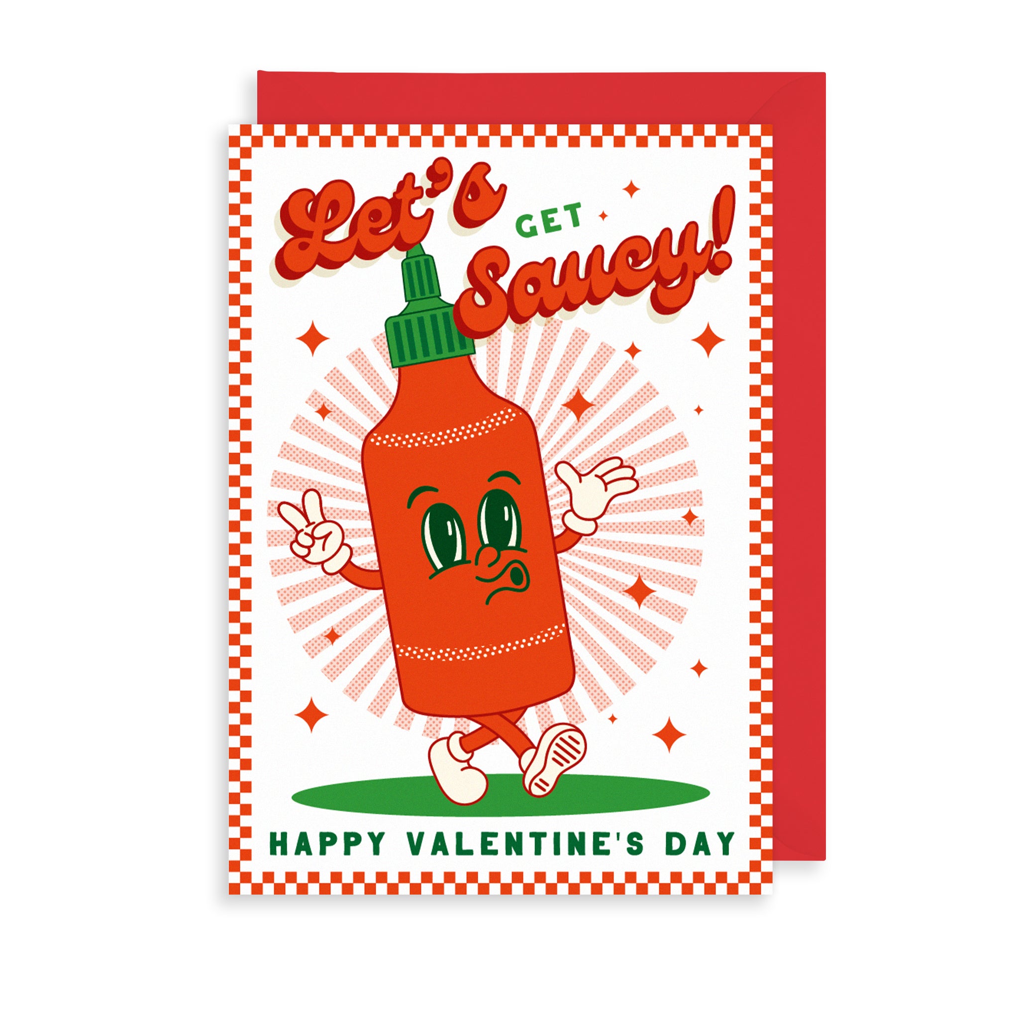 Let's Get Saucy Valentine's Day Card
