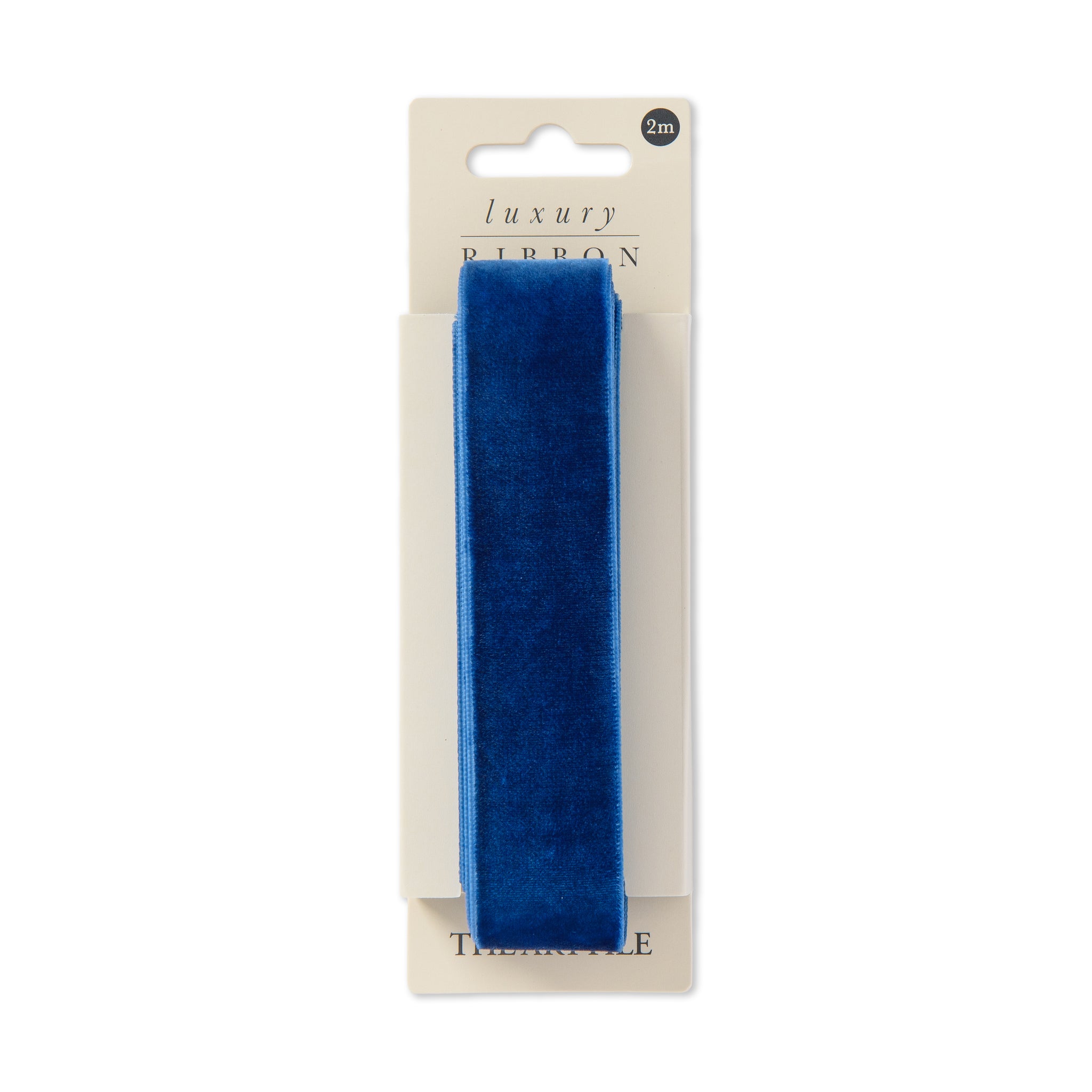 Midnight Blue 2m Luxury Velvet Ribbon