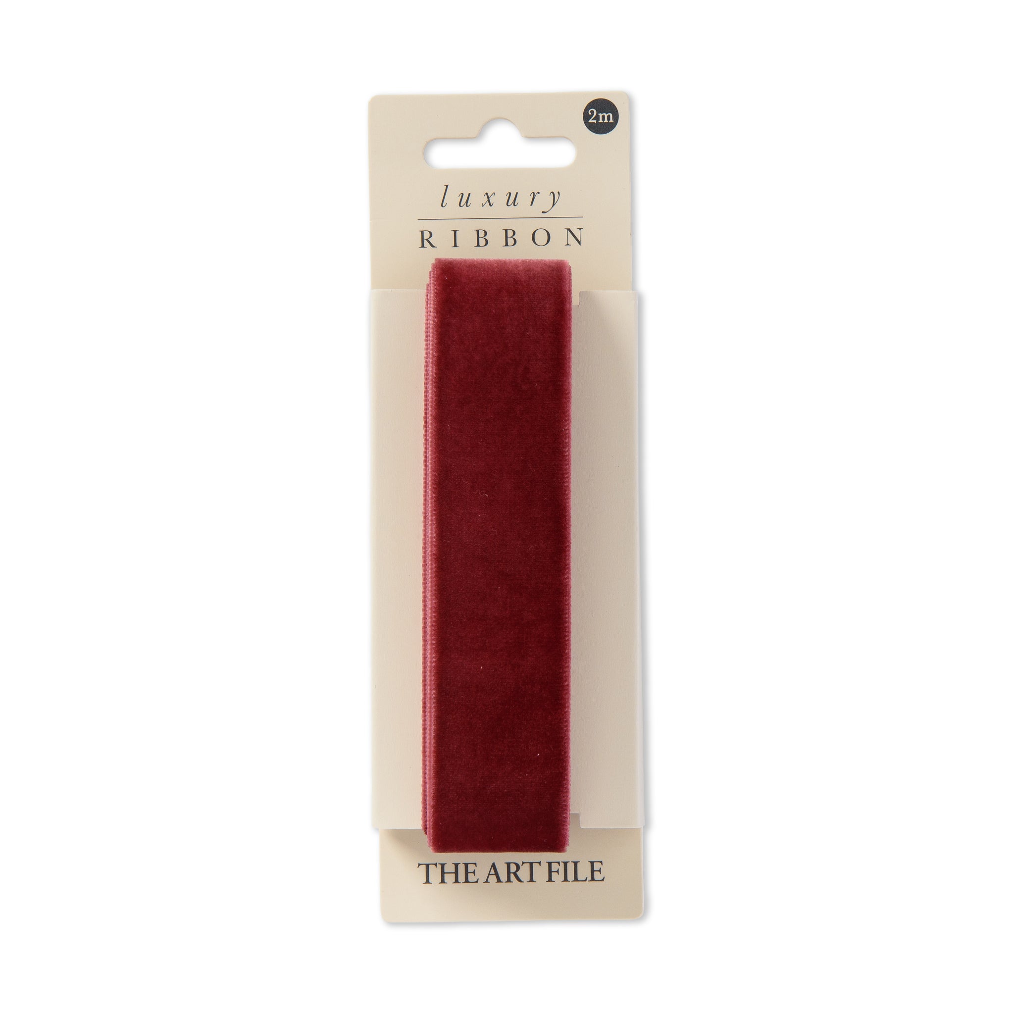 Mulberry Red 2m Luxury Velvet Ribbon