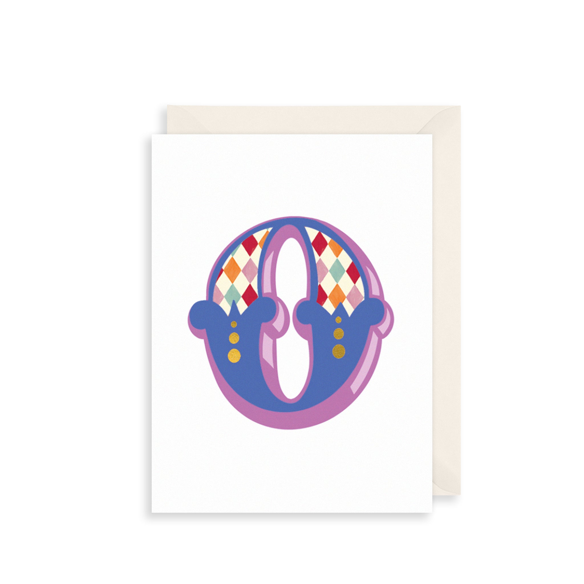 'O' Alphabet Greetings Card