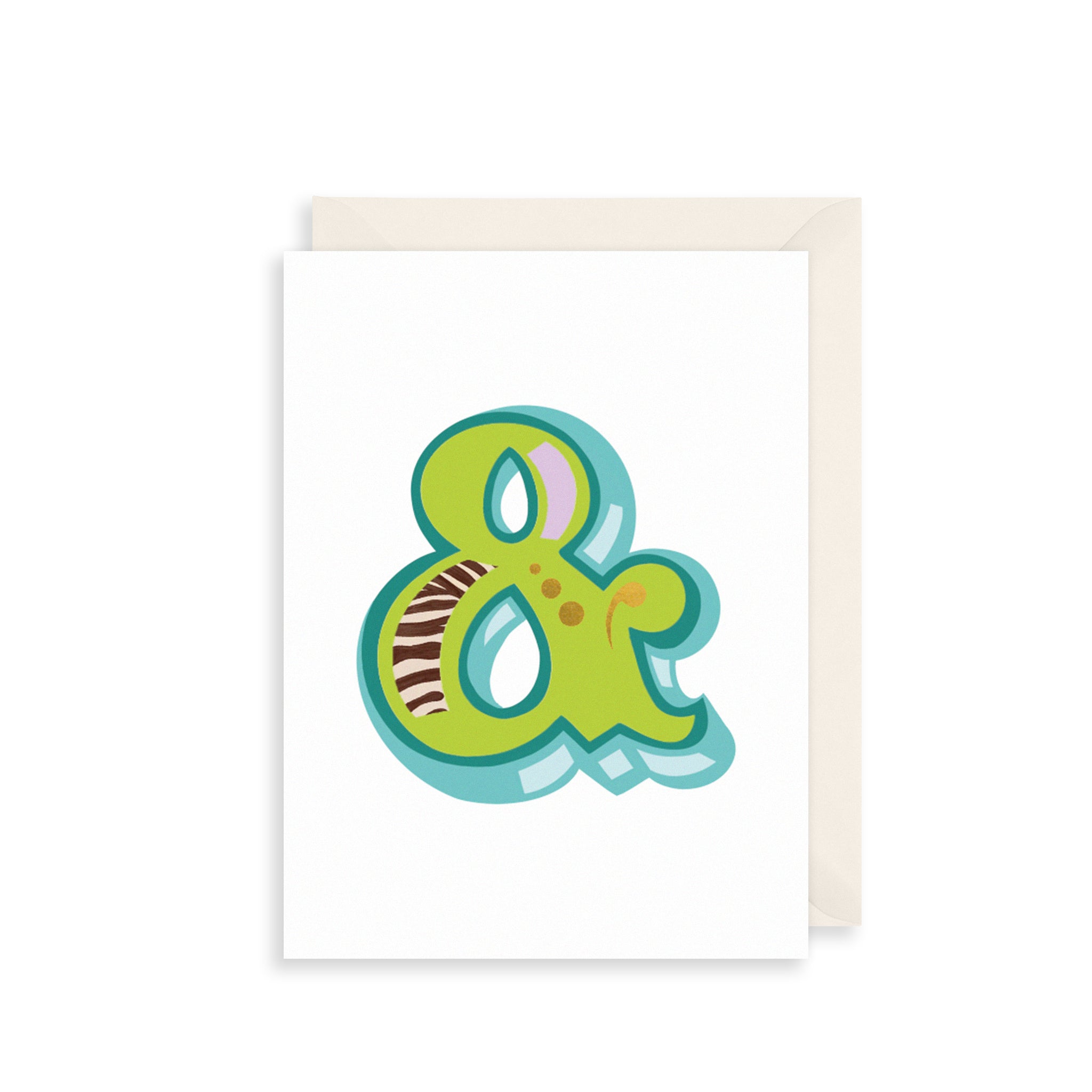 '&' Alphabet Greetings Card