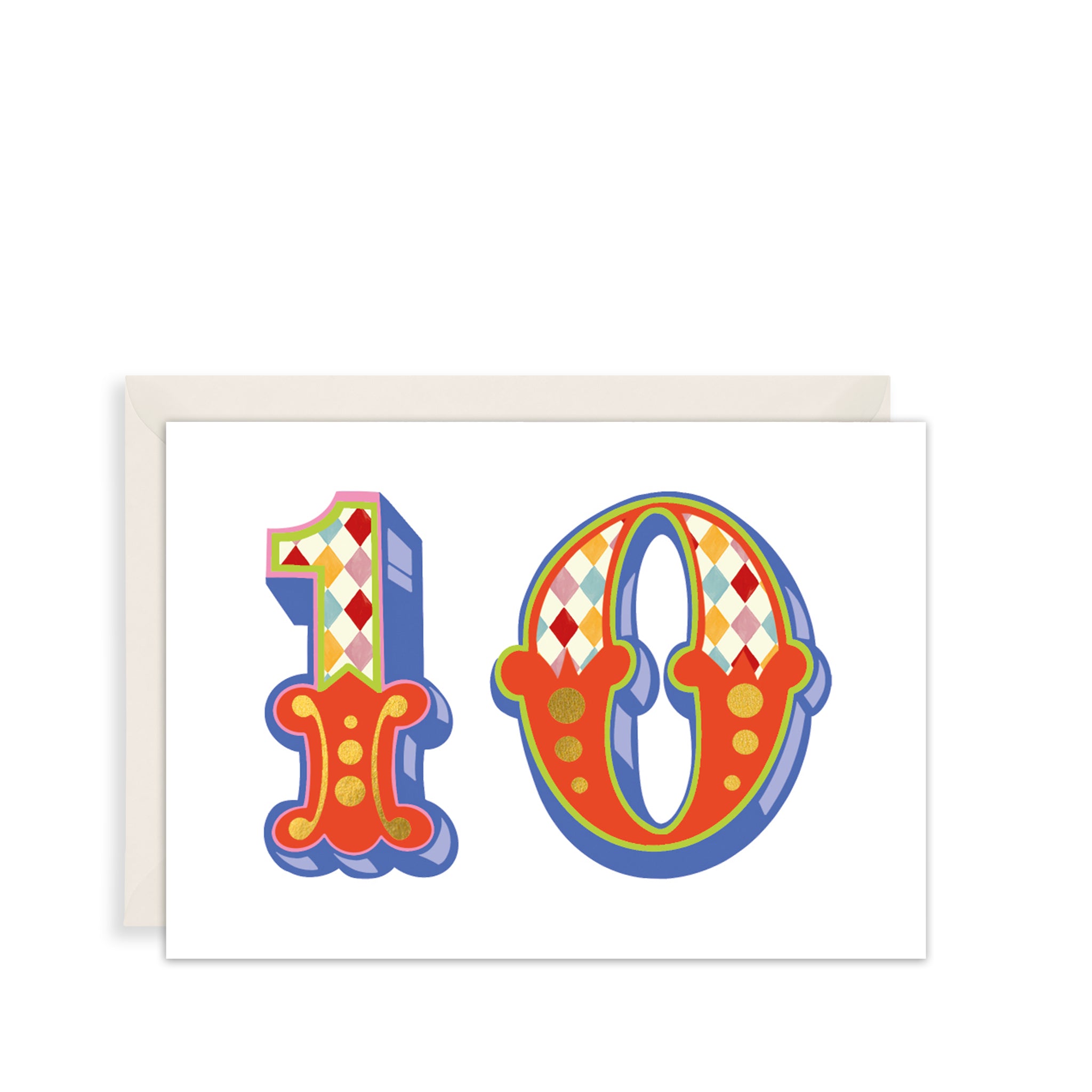 10th Birthday, Age Birthday Card