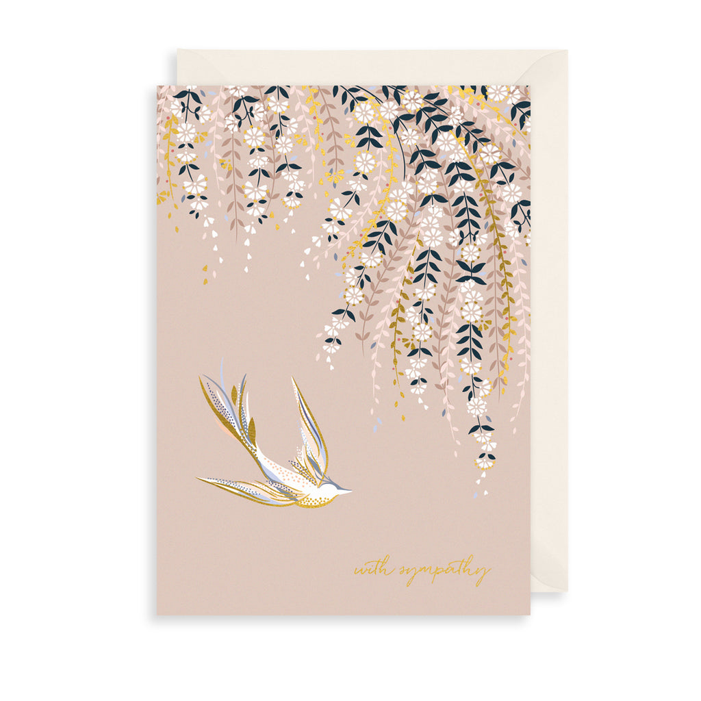 Sympathy Swallow Greetings Card The Art File