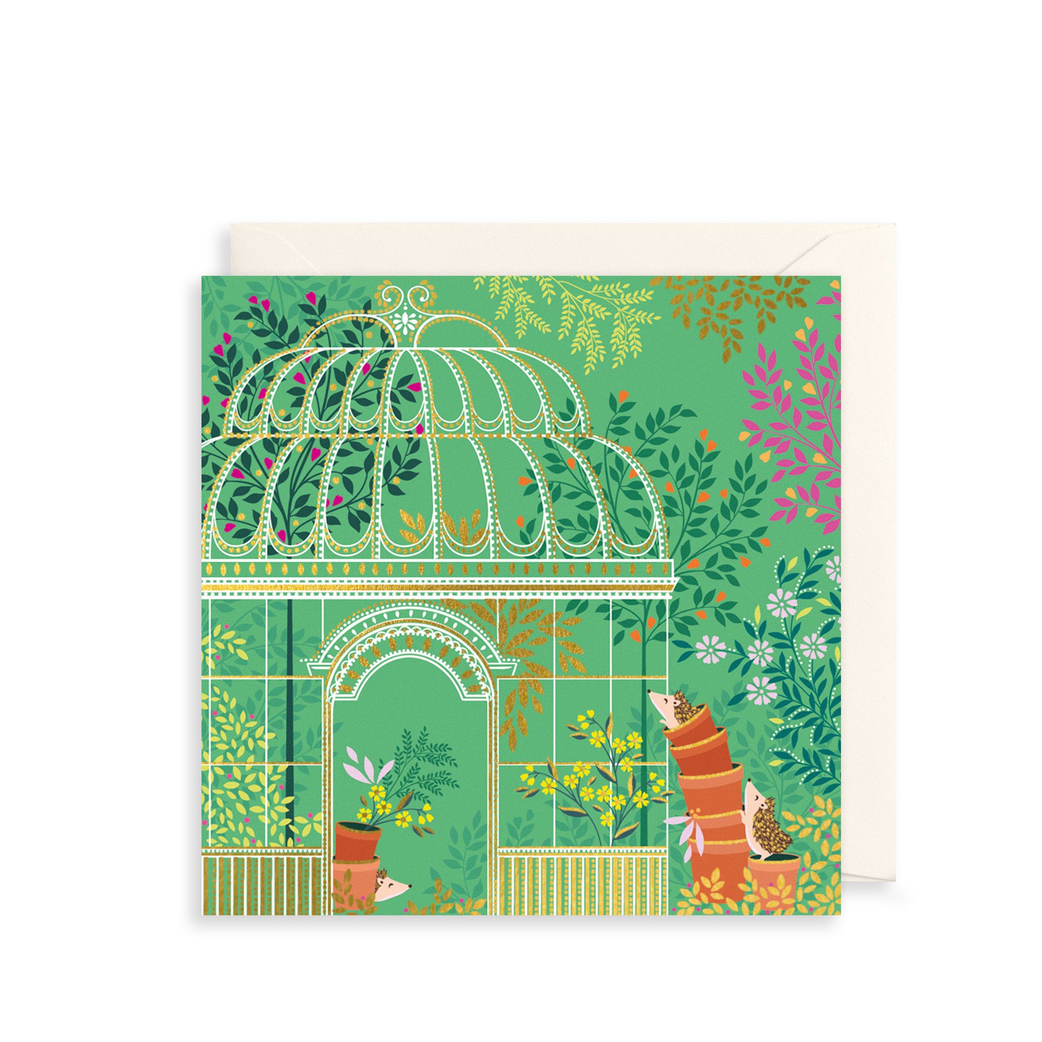 Greenhouse Garden Greetings Card