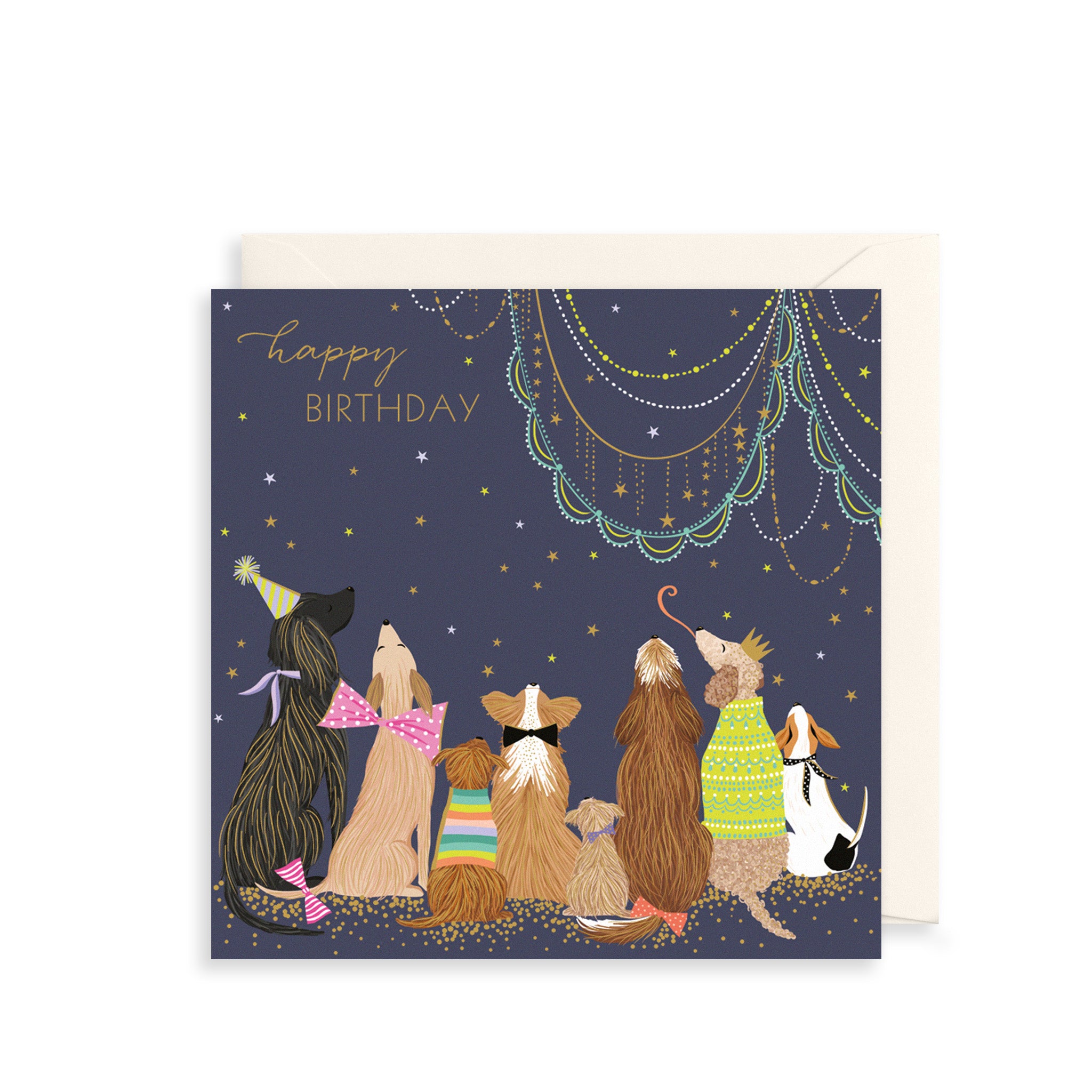 Dog Party Greetings Card