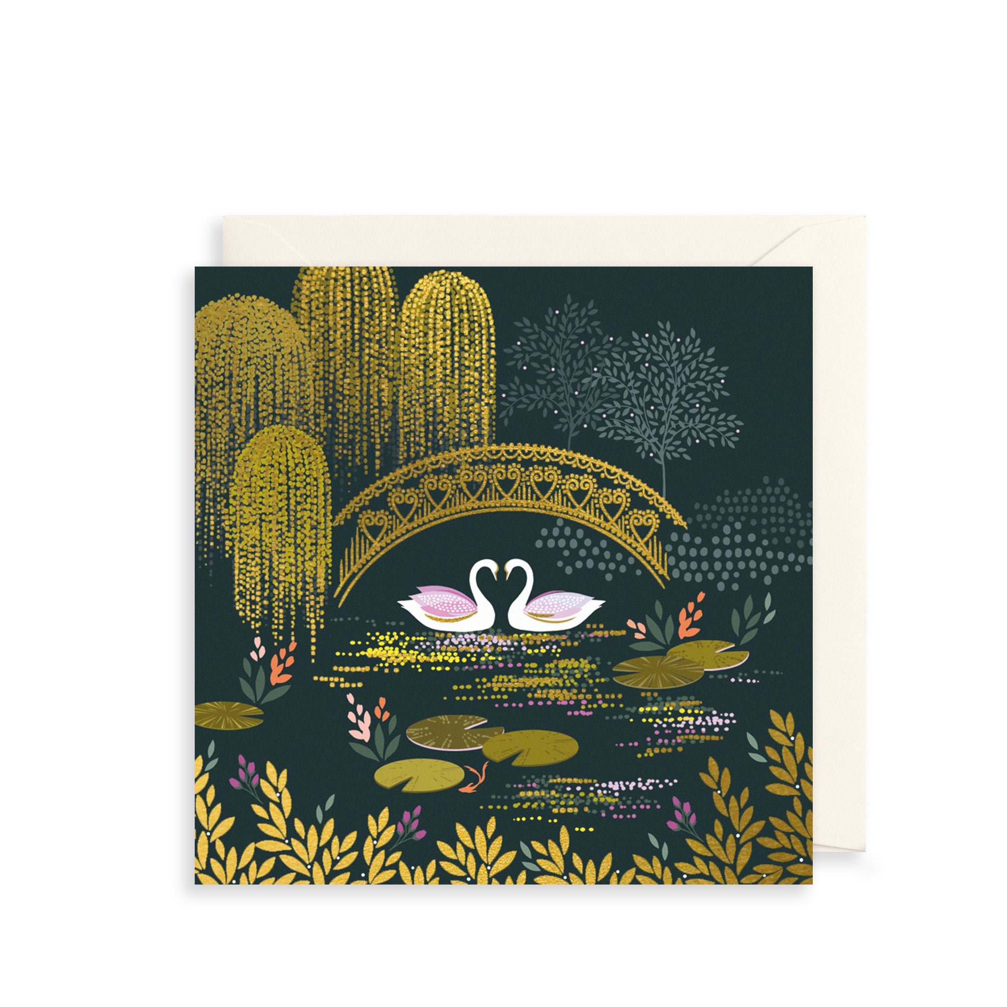 Love Swans Greeting Card