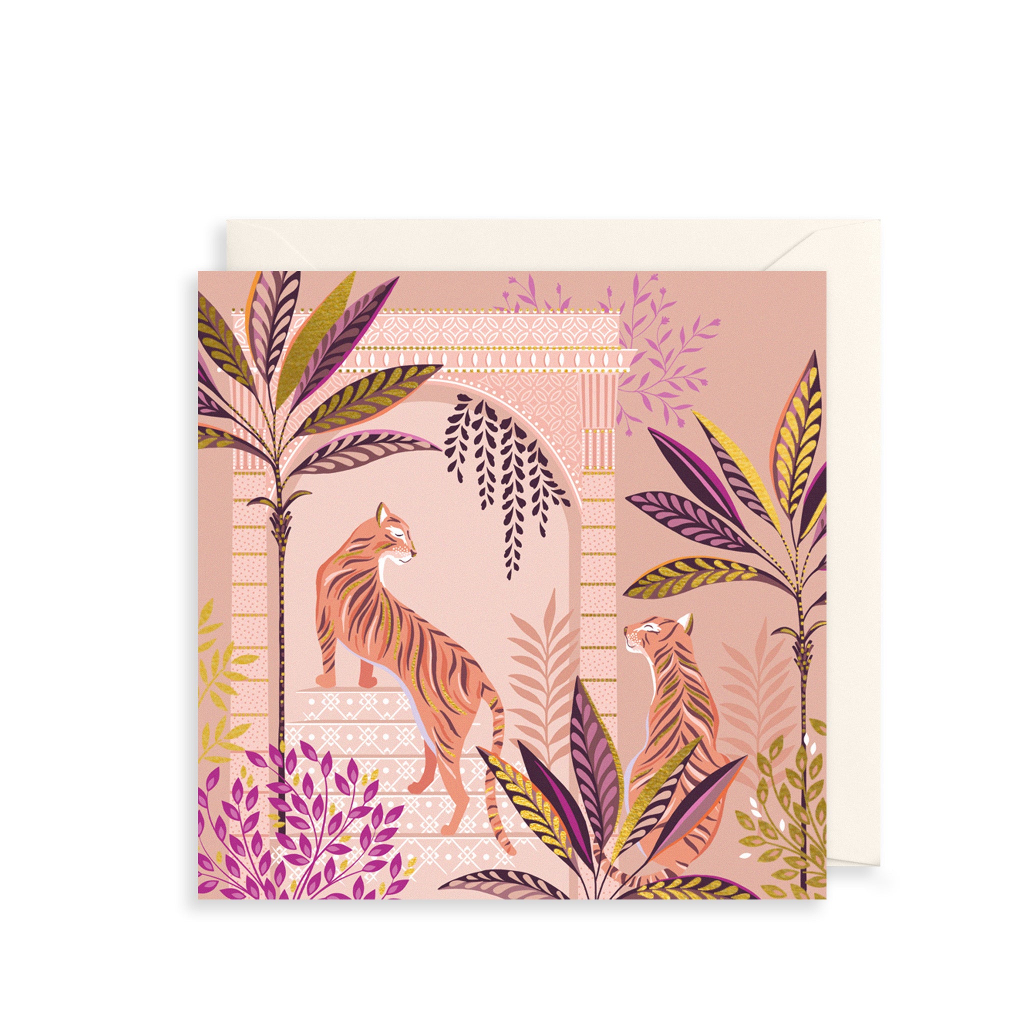 Tigers Greetings Card