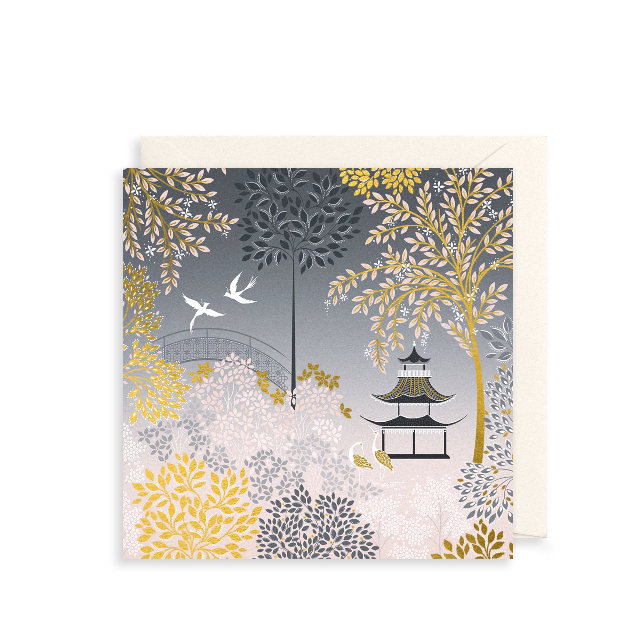 Golden Garden Greetings Card