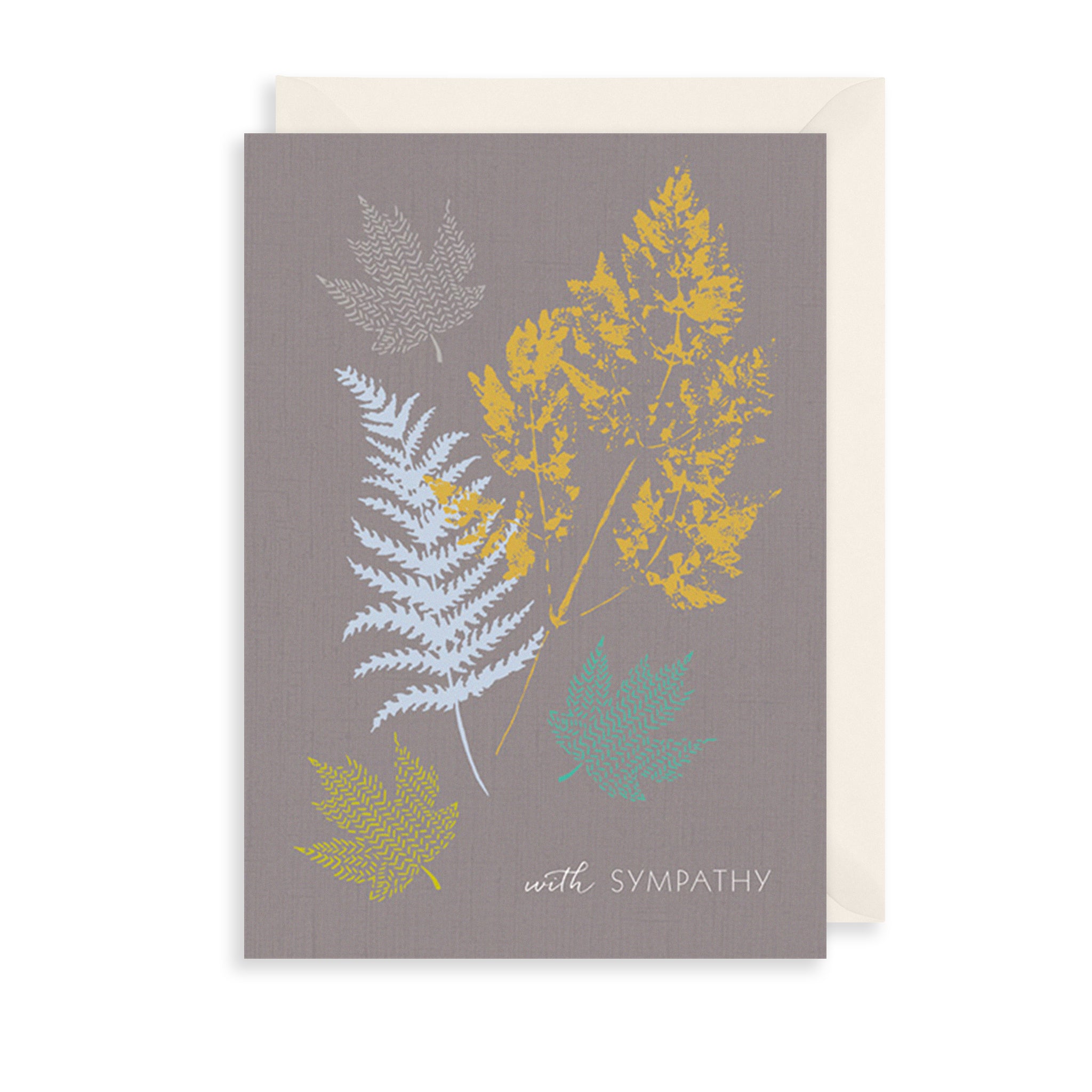 Golden Sympathy Greetings Card The Art File
