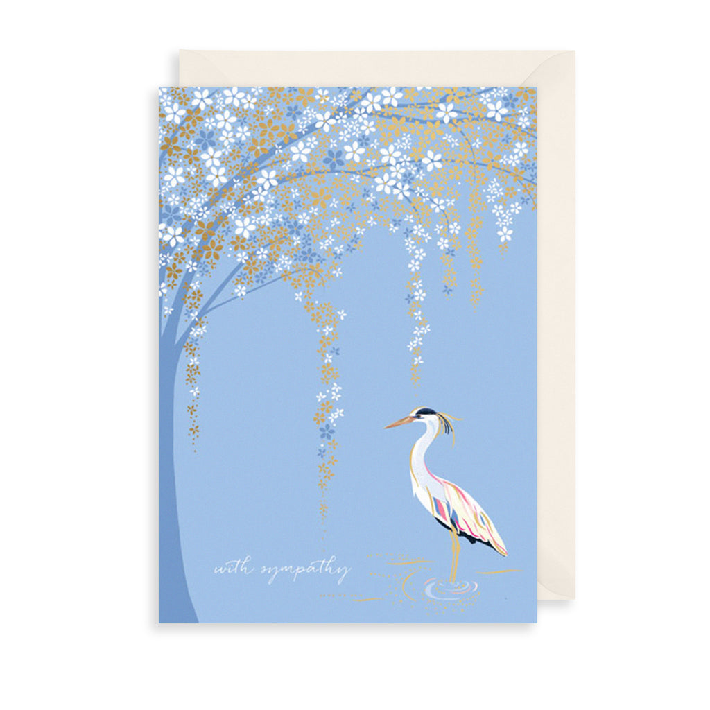 Sympathy Heron Greetings Card The Art File