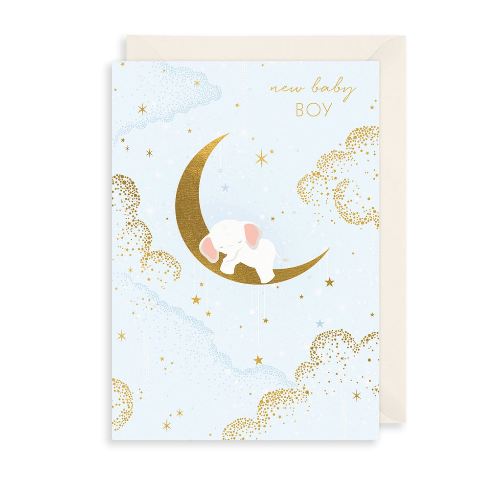 New Baby Boy Greetings Card The Art File