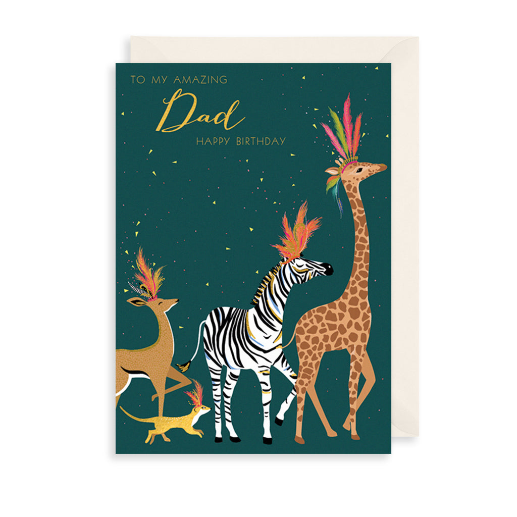 Dad Animals Greetings Card The Art File