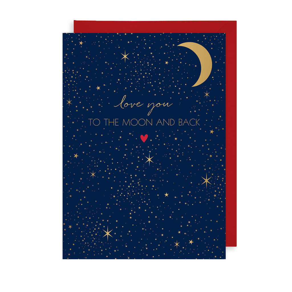 To The Moon Greetings Card The Art File