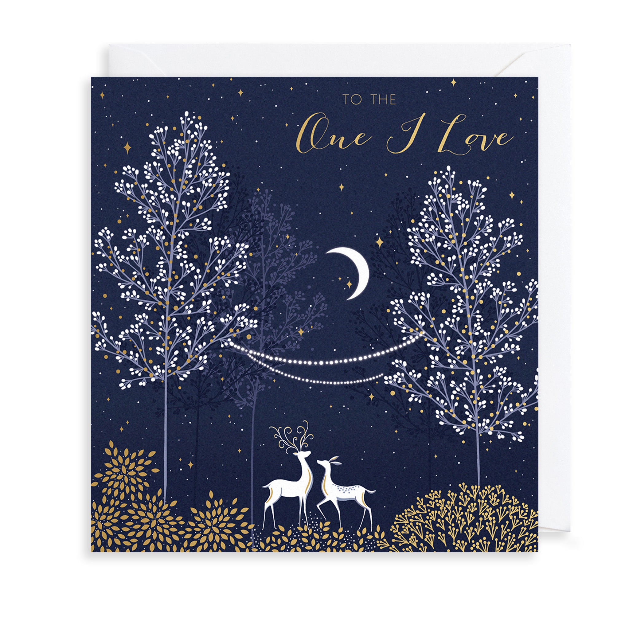 Love Deers Christmas Card The Art File