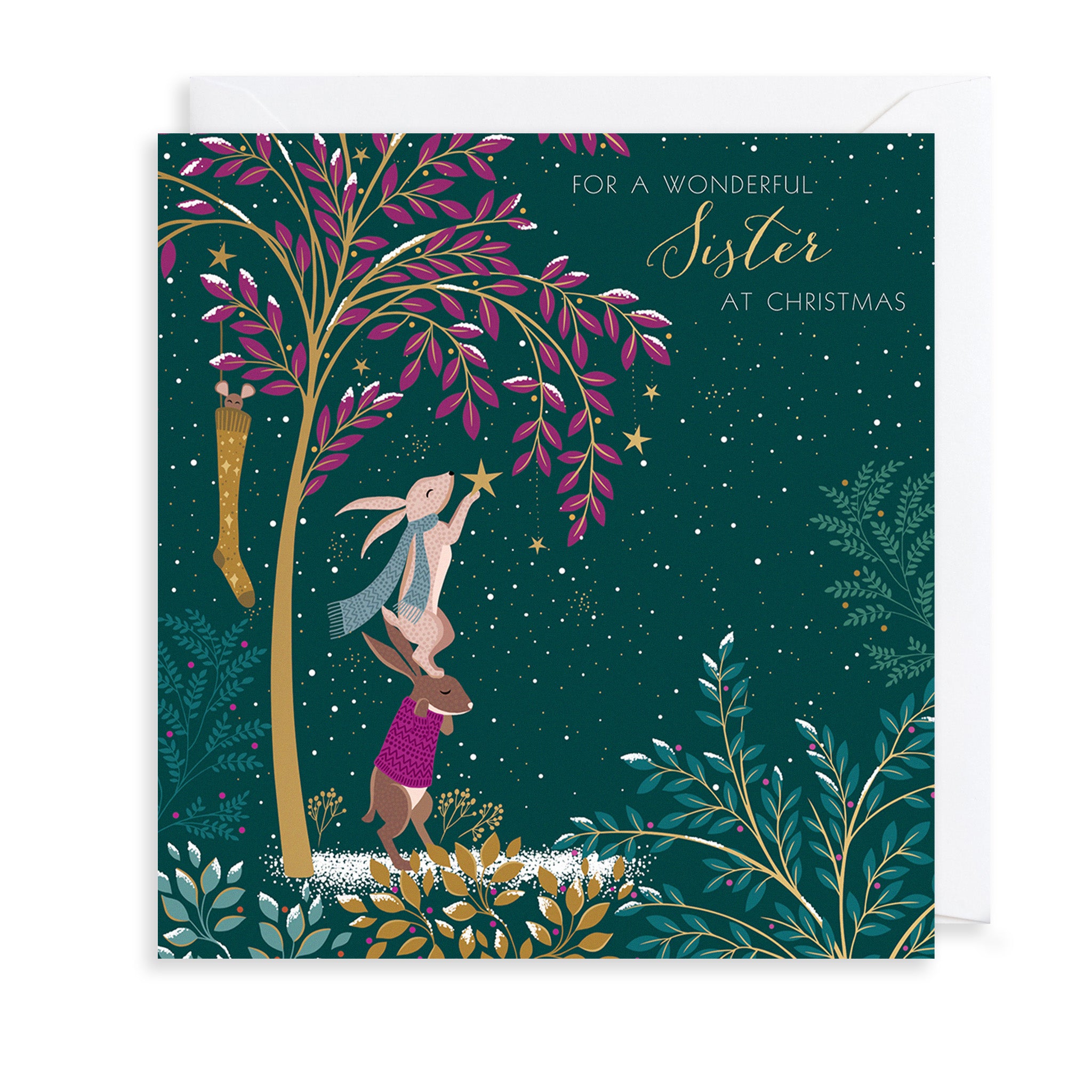 Starry Sister Christmas Card The Art File