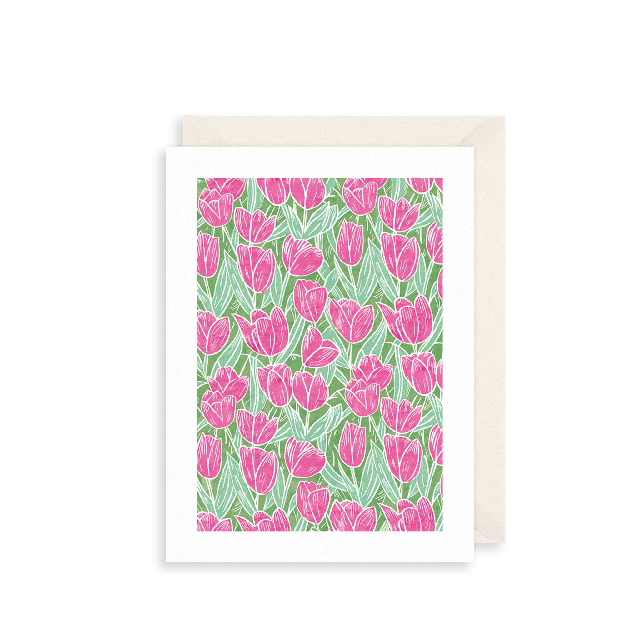 Tulip Field Greetings Card The Art File