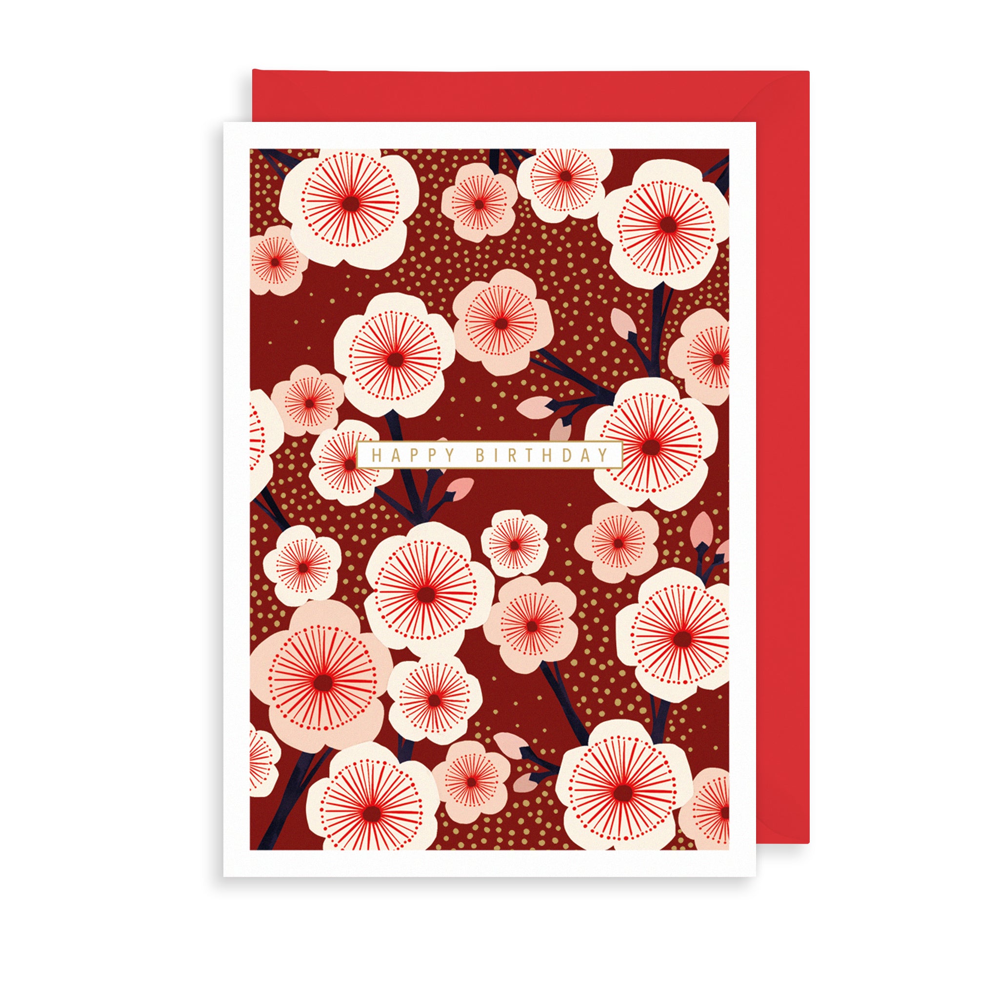 Cherry Blossom Greetings Card