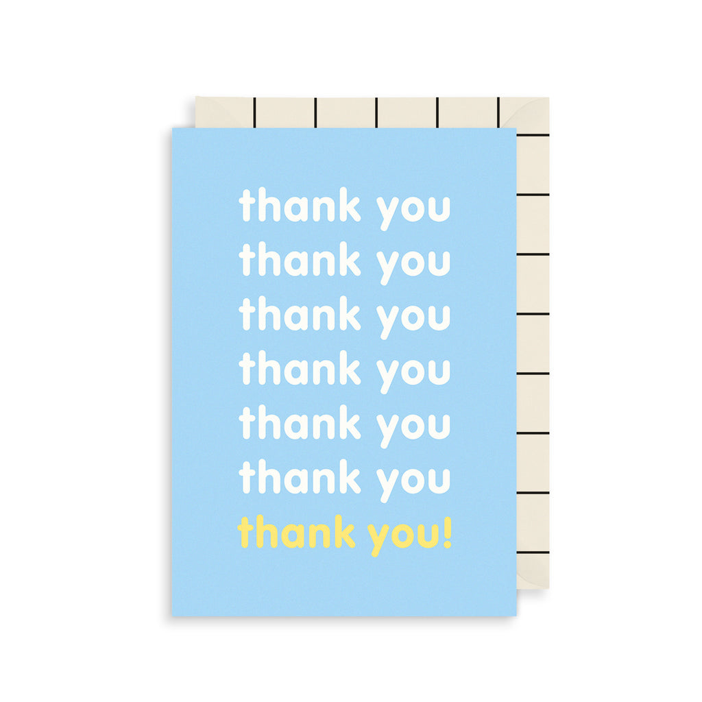 Thank You Pattern Greetings Card The Art File