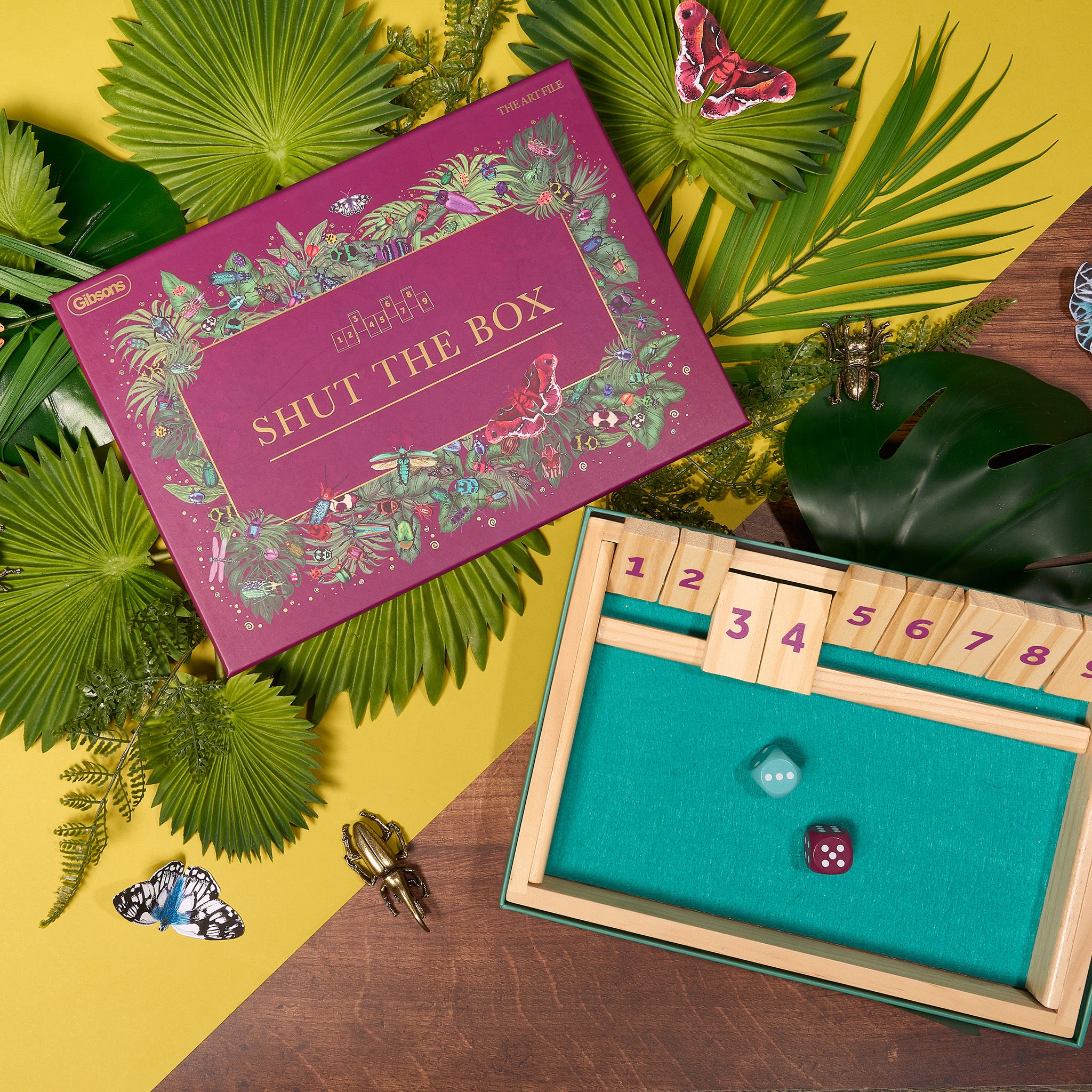 Shut The Box Board Game - The Art File x Gibsons Games