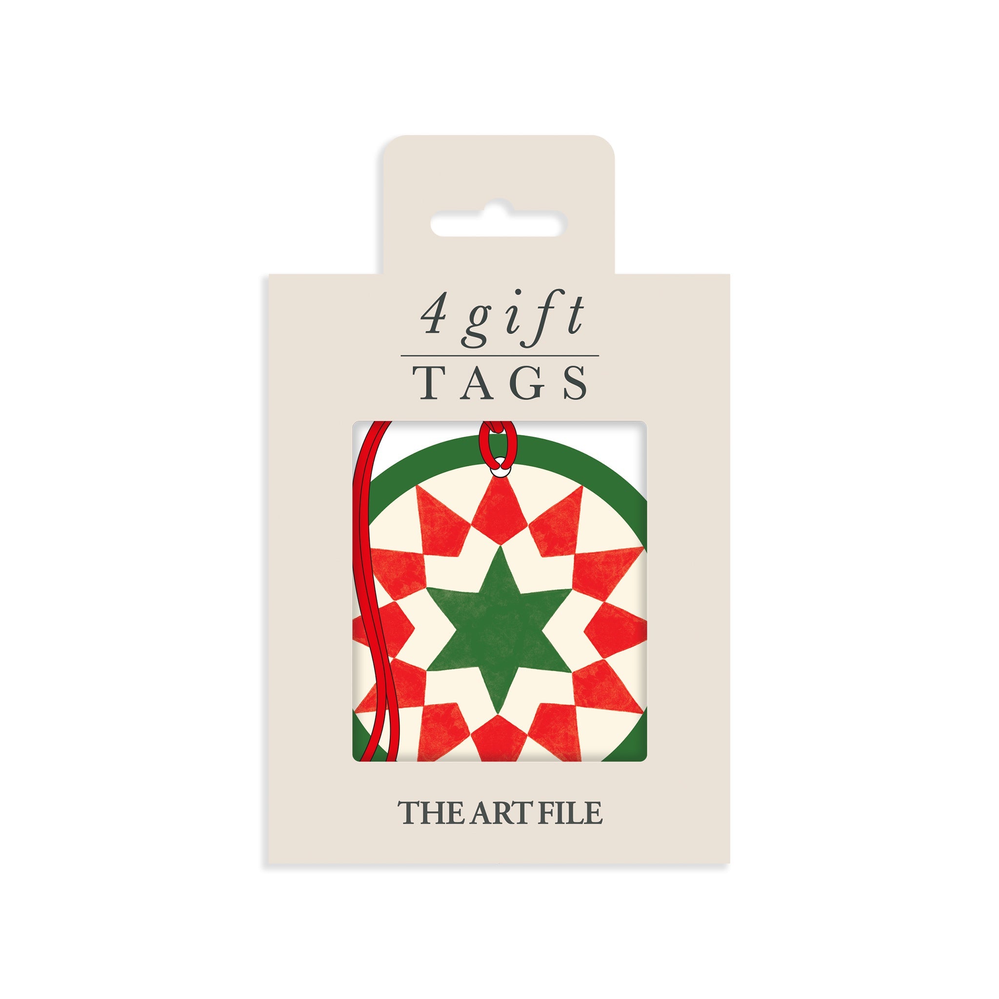 Geo Star Christmas Gift Tags
