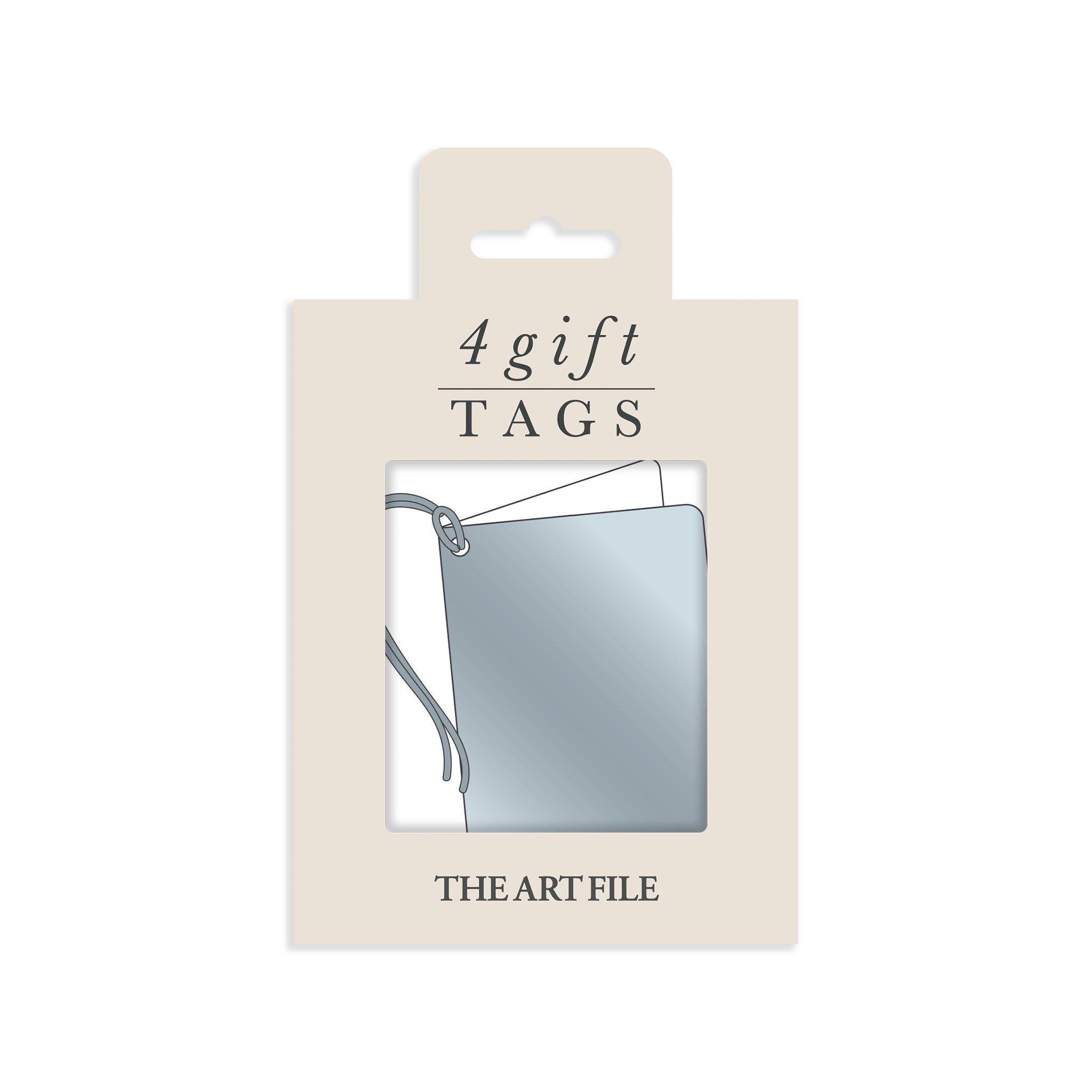Silver Foil Christmas Gift Tags