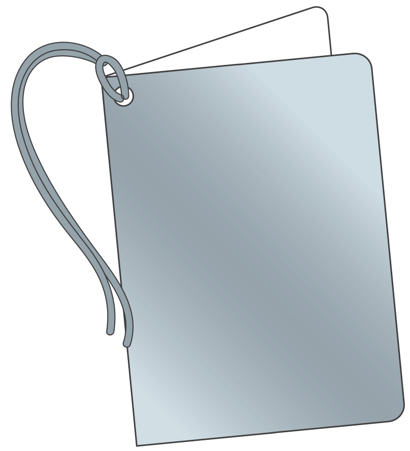Silver Foil Christmas Gift Tags