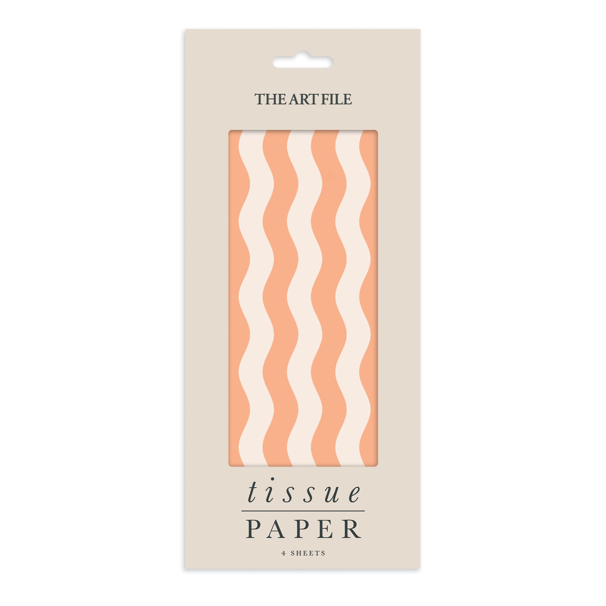 Orange Waves Tissue Paper | 4 Sheets
