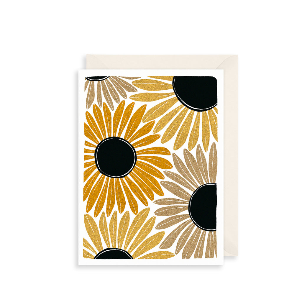 Sunflower Display Greetings Card The Art File