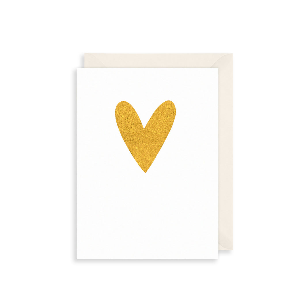 Golden Heart Greetings Card The Art File