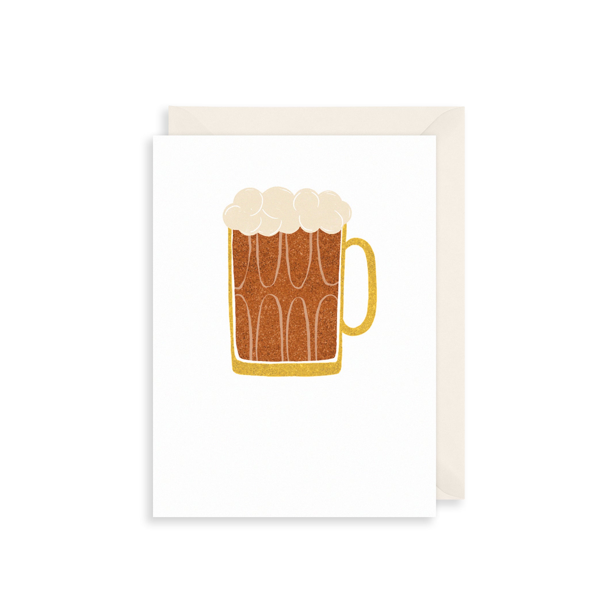 Beer Glass Greetings Card