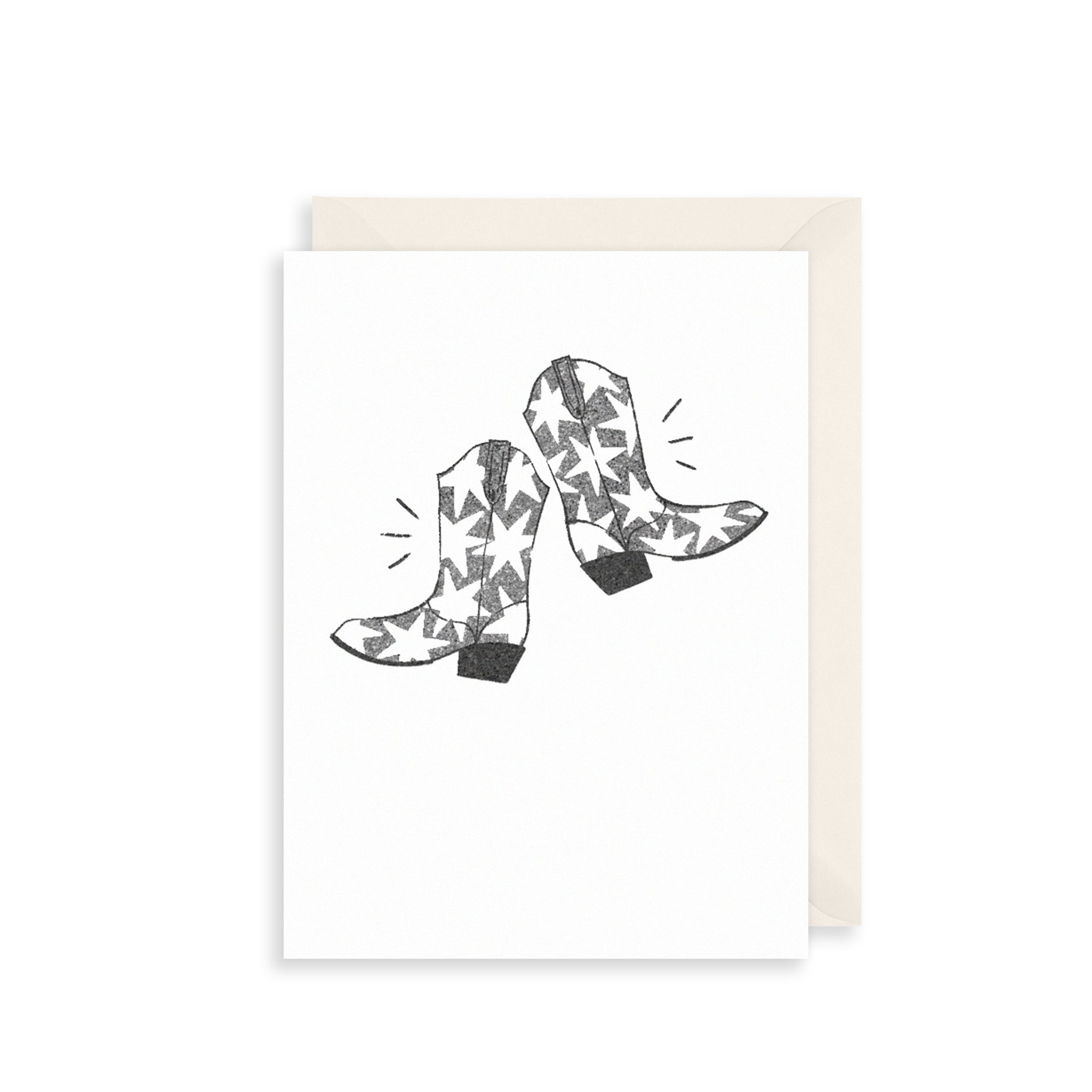 Cowboy Boots Greetings Card