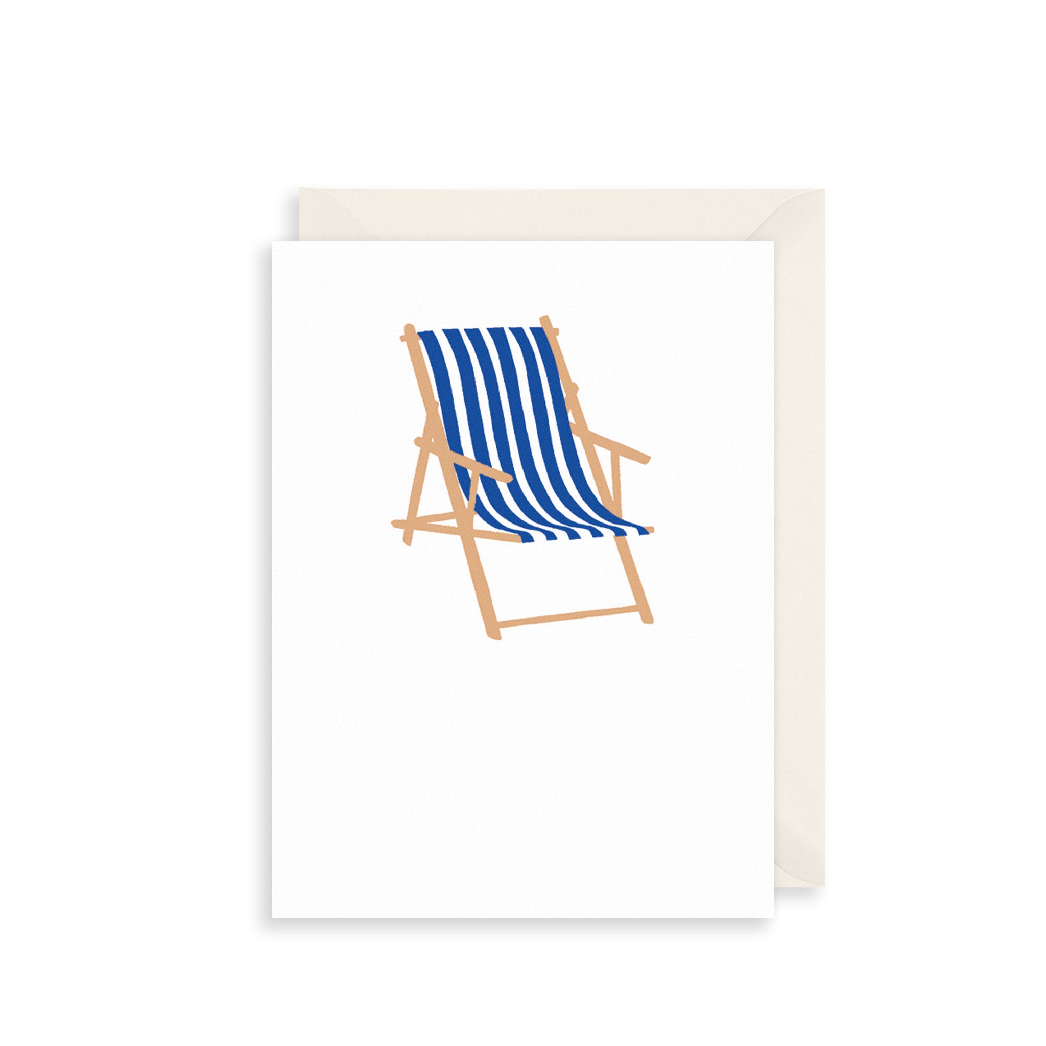 Deck Chair Greetings Card