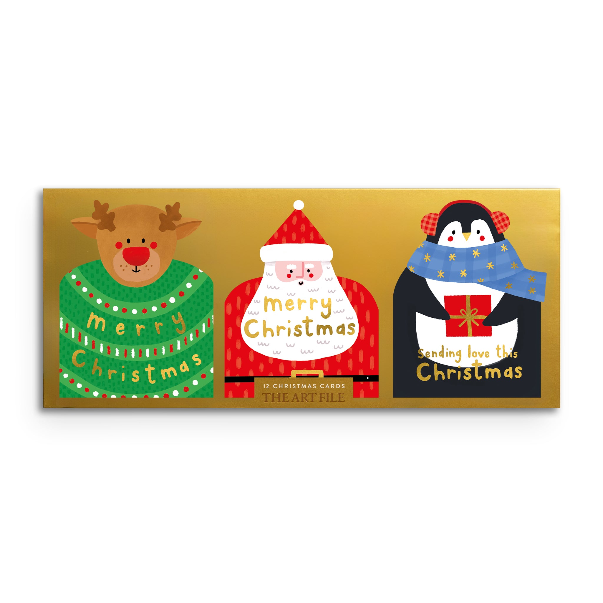 Christmas Characters, 12x Christmas Card Box