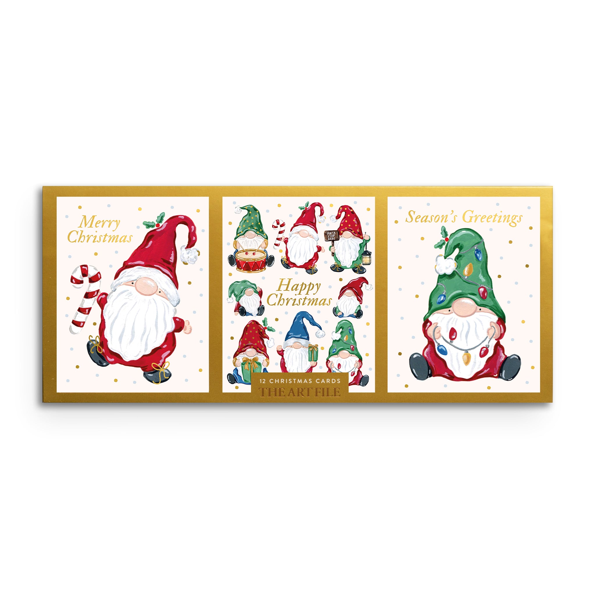 Christmas Gonks, 12x Christmas Card Box