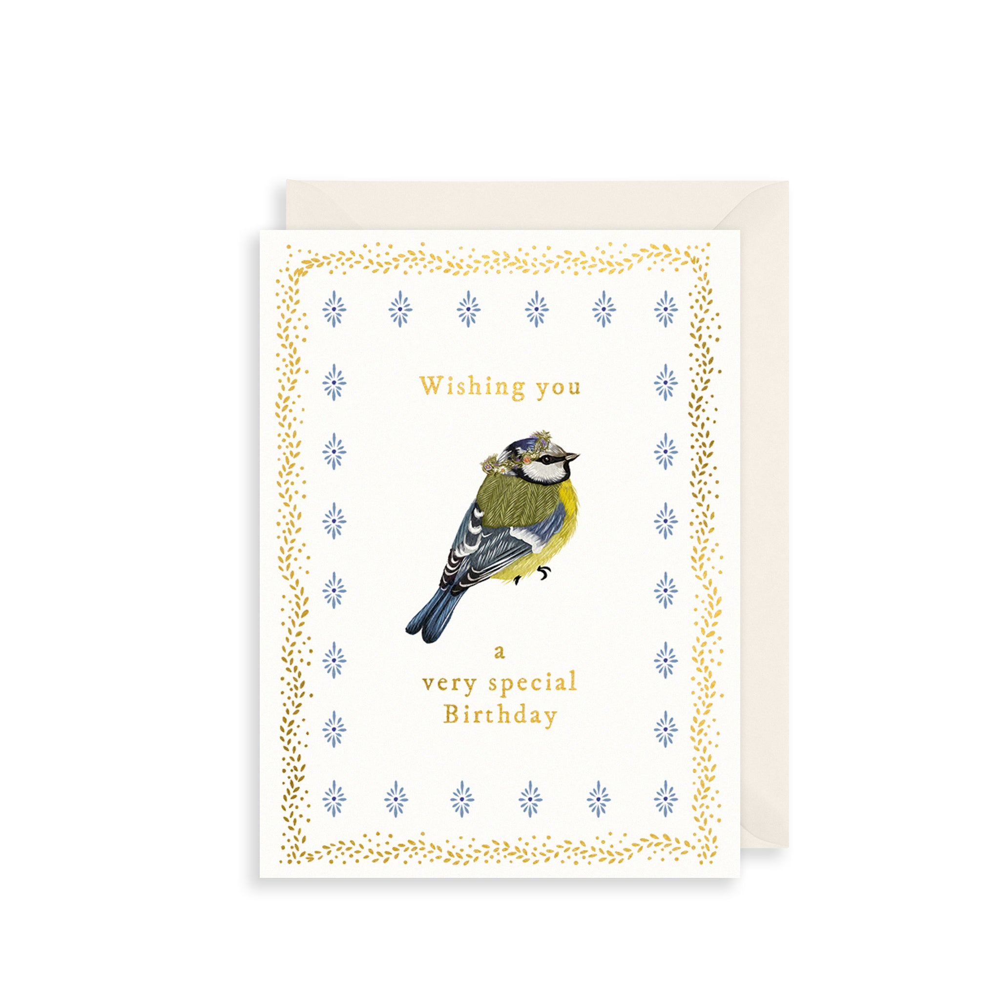 Special Blue Tit Greetings Card